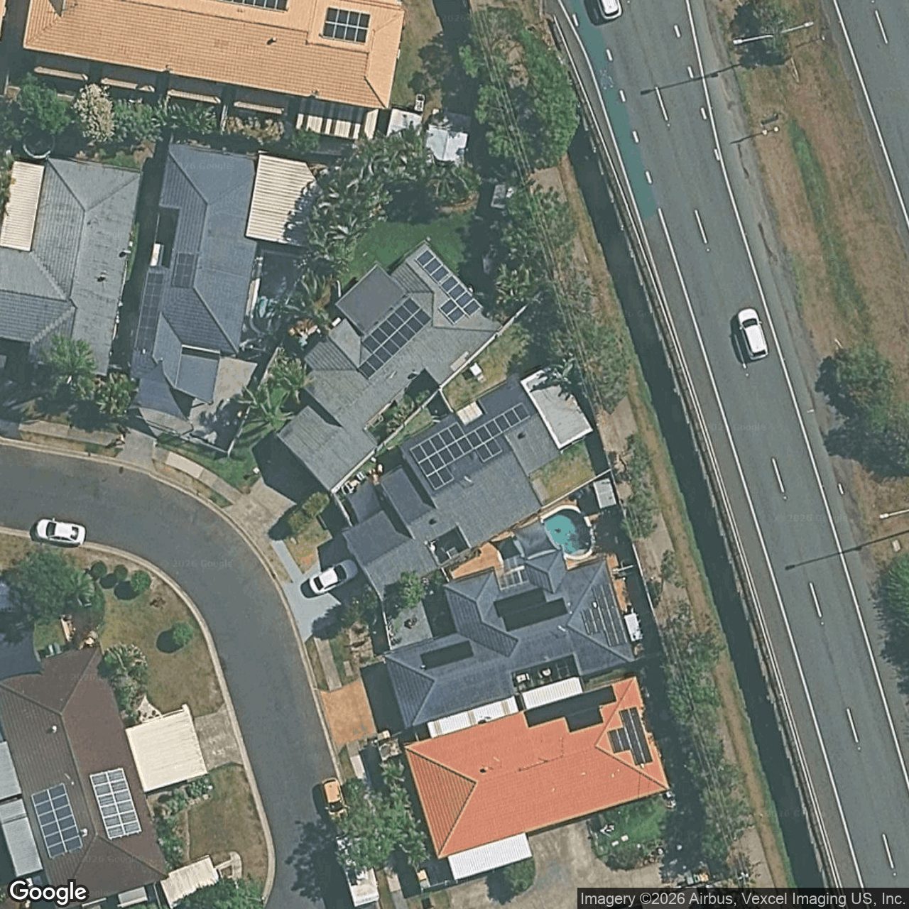 Aerial view of 32 Mojave Drive, Burleigh Waters QLD 4220