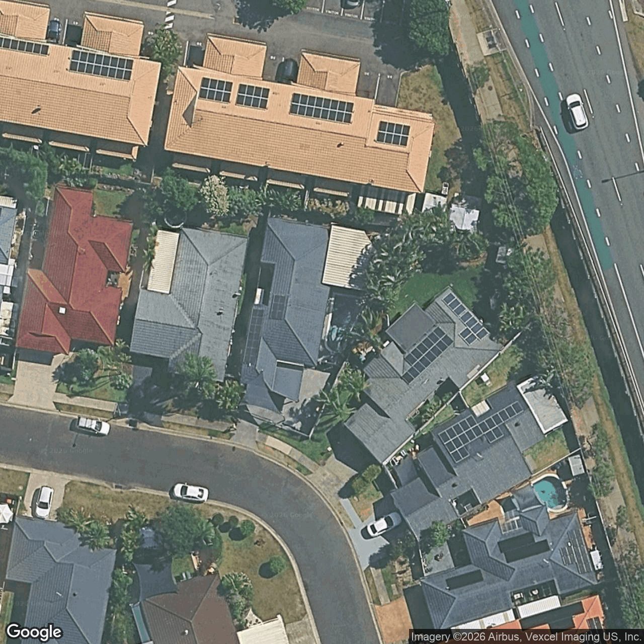 Aerial view of 28 Mojave Drive, Burleigh Waters QLD 4220