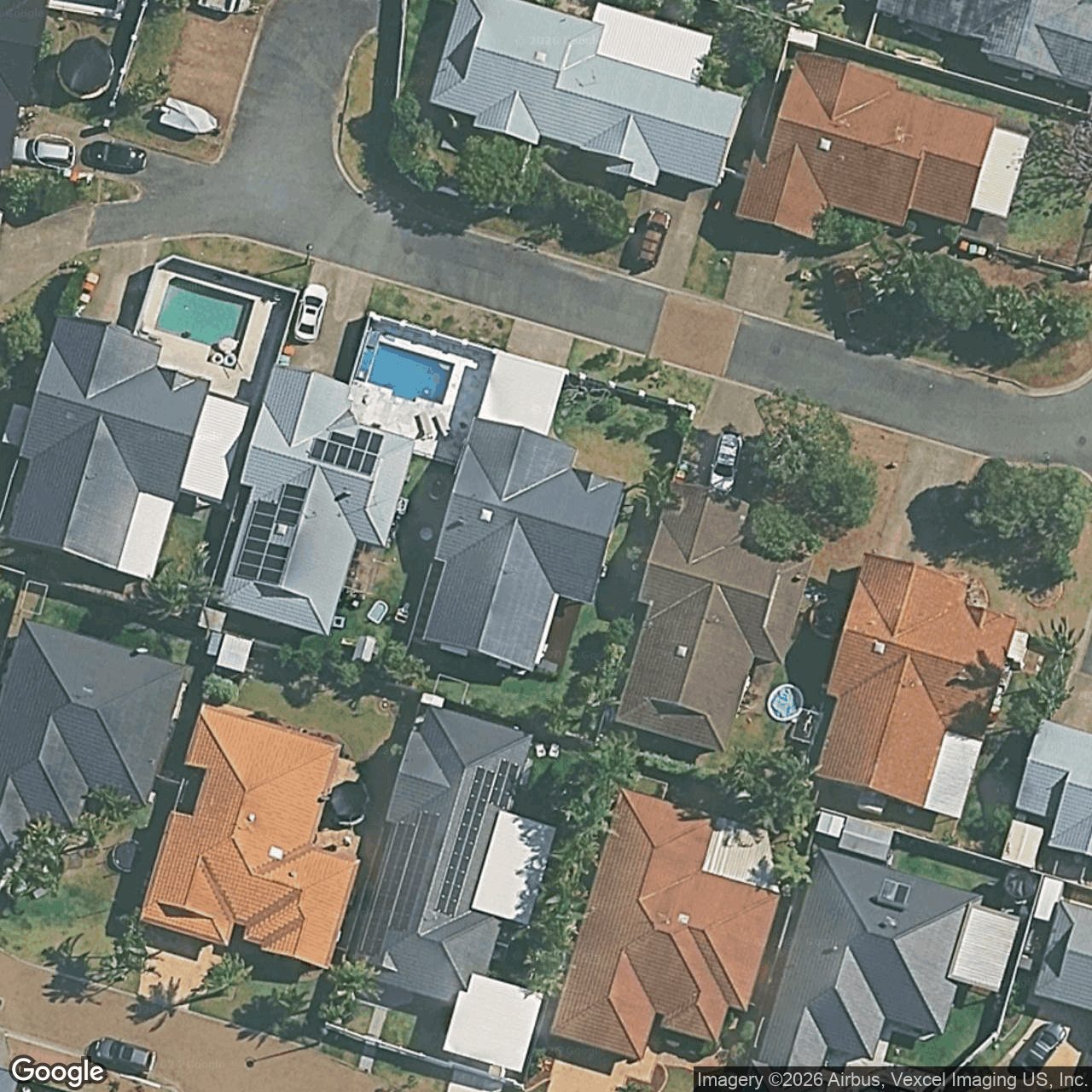 Aerial view of 14 Bowerbird Place, Burleigh Waters QLD 4220