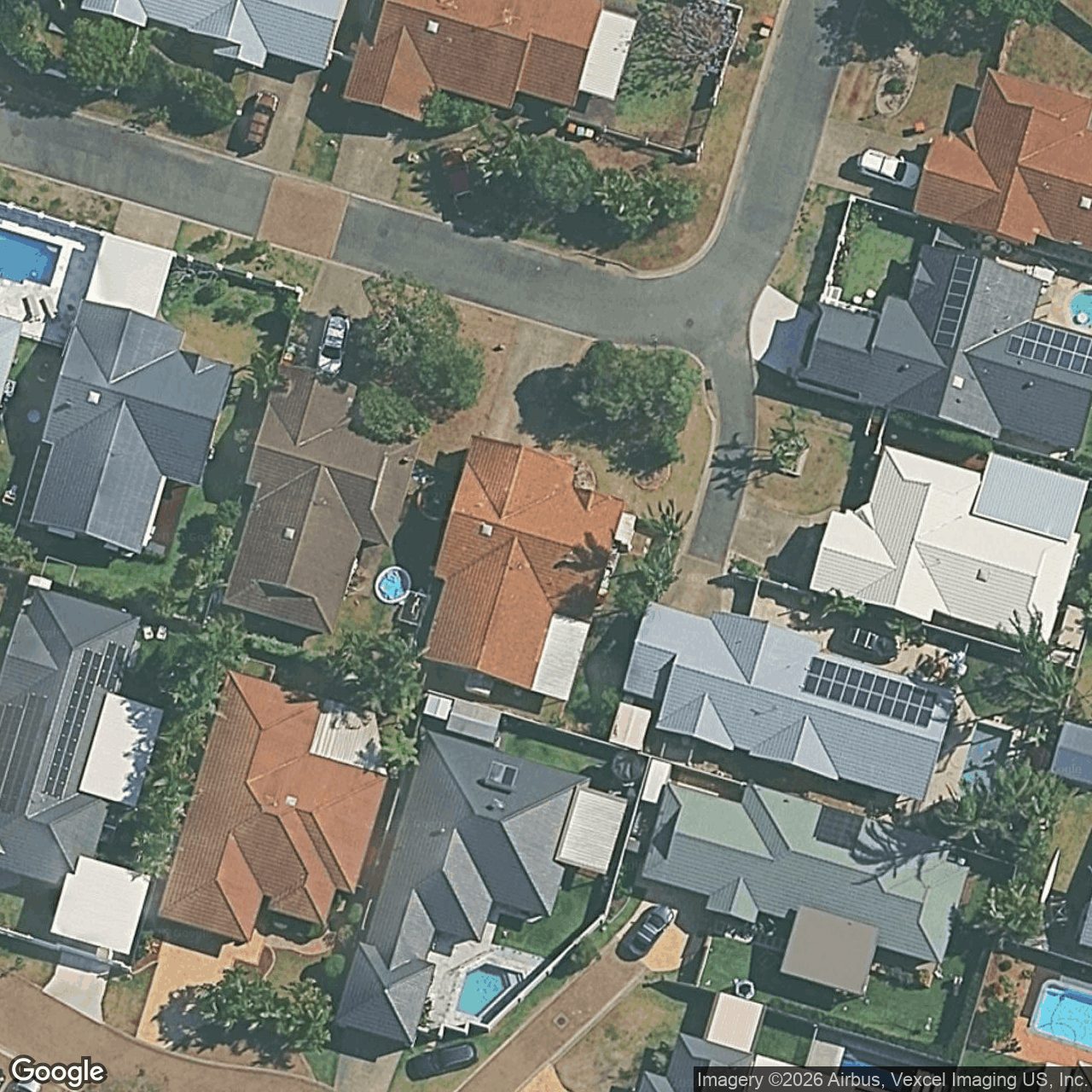 Aerial view of 10 Bowerbird Place, Burleigh Waters QLD 4220