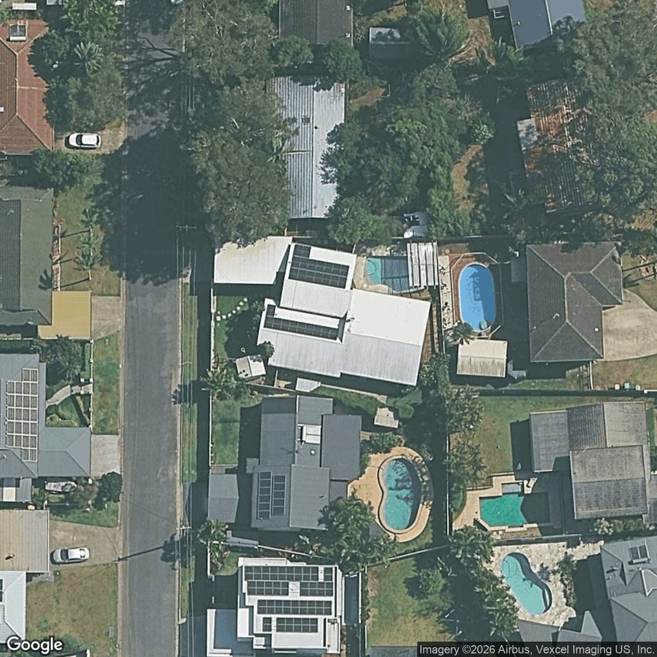 Aerial view of 5 Barwon Street, Burleigh Waters QLD 4220