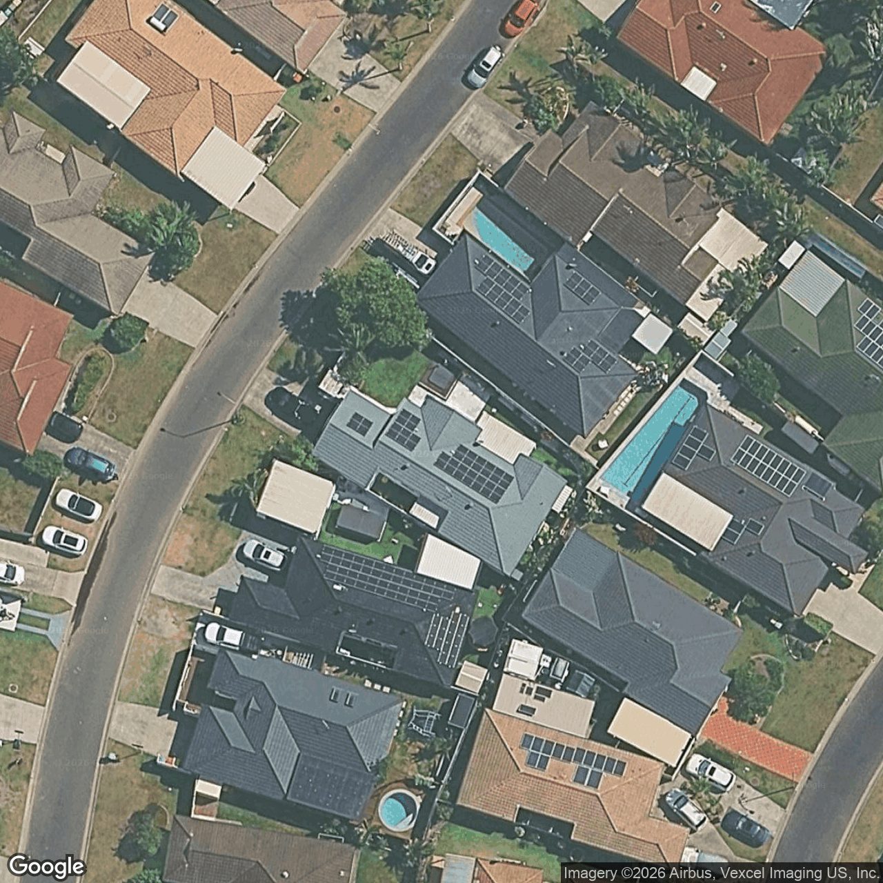 Aerial view of 13 Ballerina Street, Burleigh Waters QLD 4220