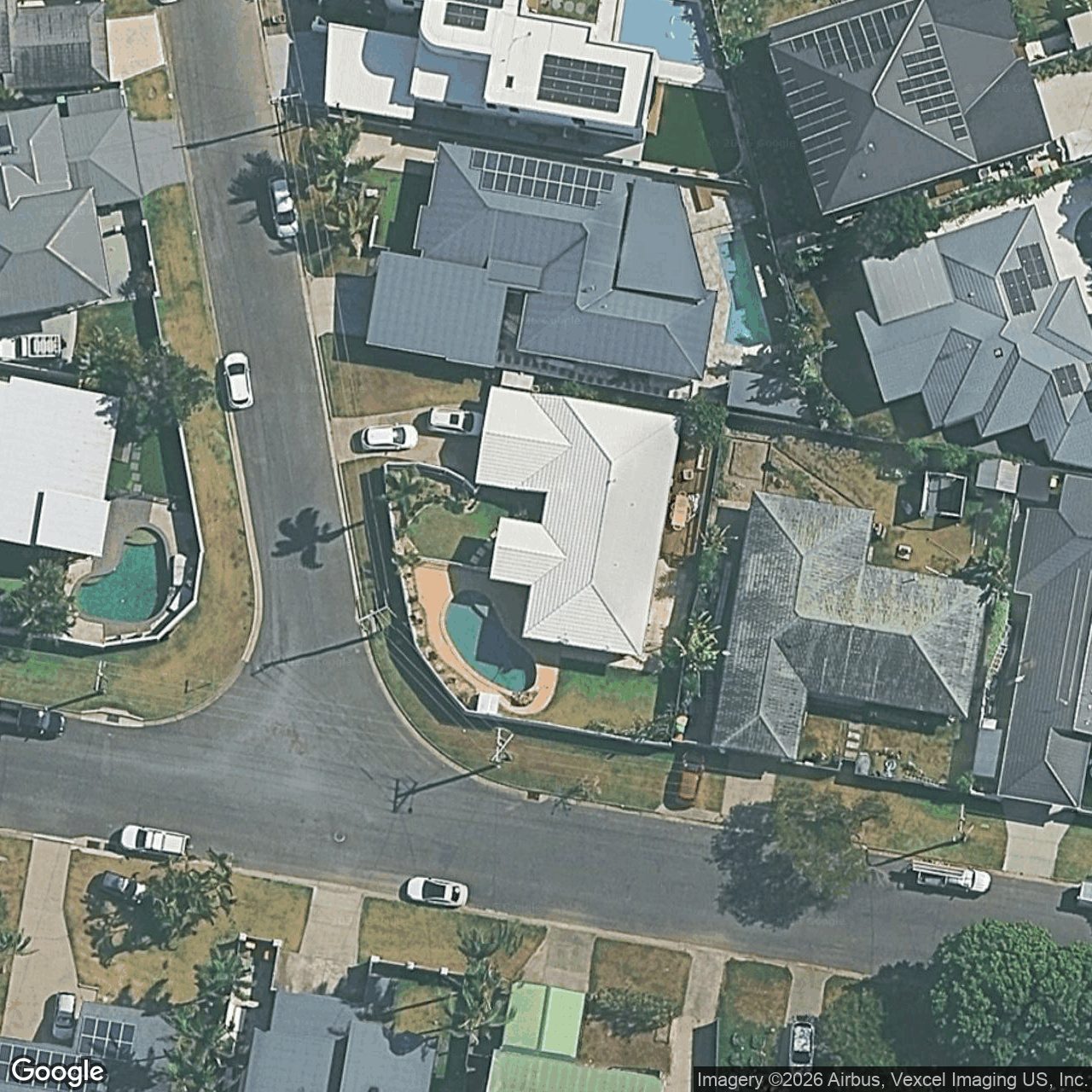 Aerial view of 1 Maitland Street, Burleigh Waters QLD 4220
