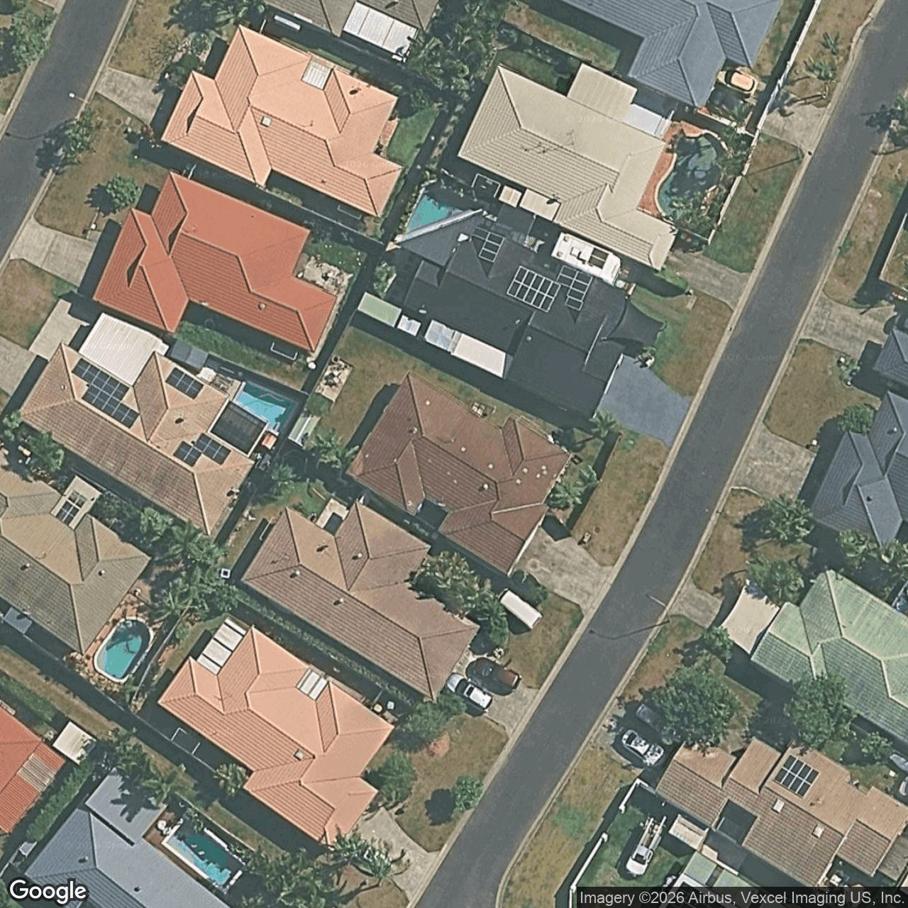 Aerial view of 18 Nozomi Street, Burleigh Waters QLD 4220