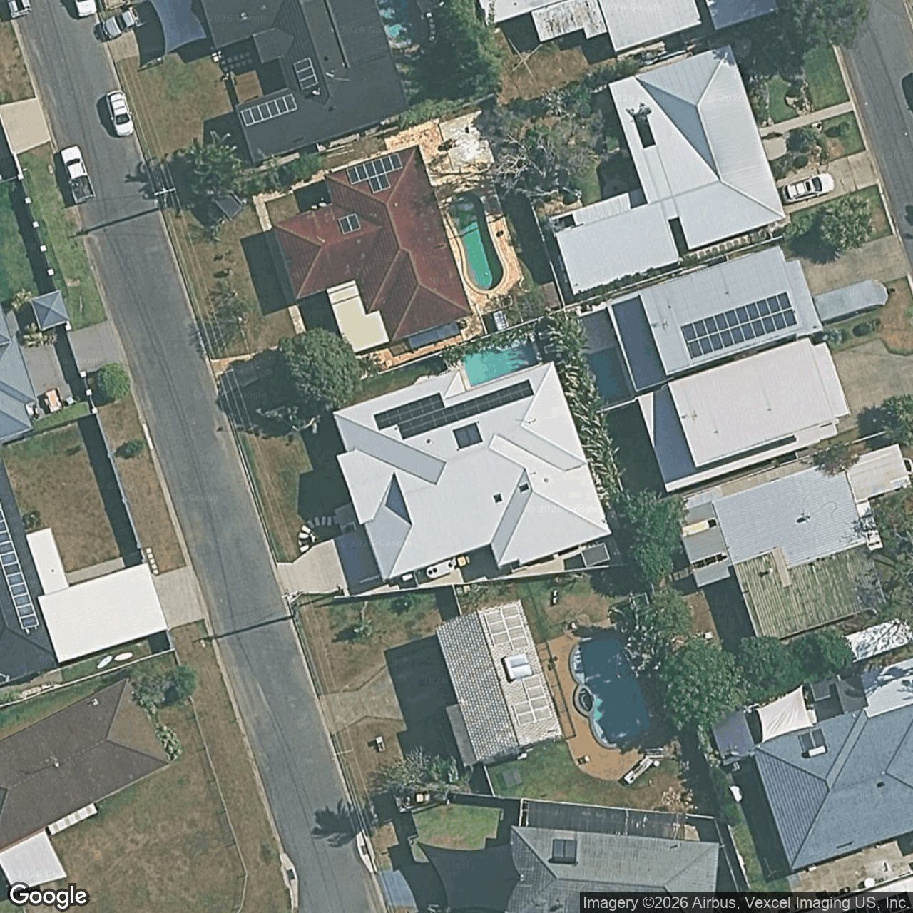 Aerial view of 5 Newstead Street, Burleigh Waters QLD 4220