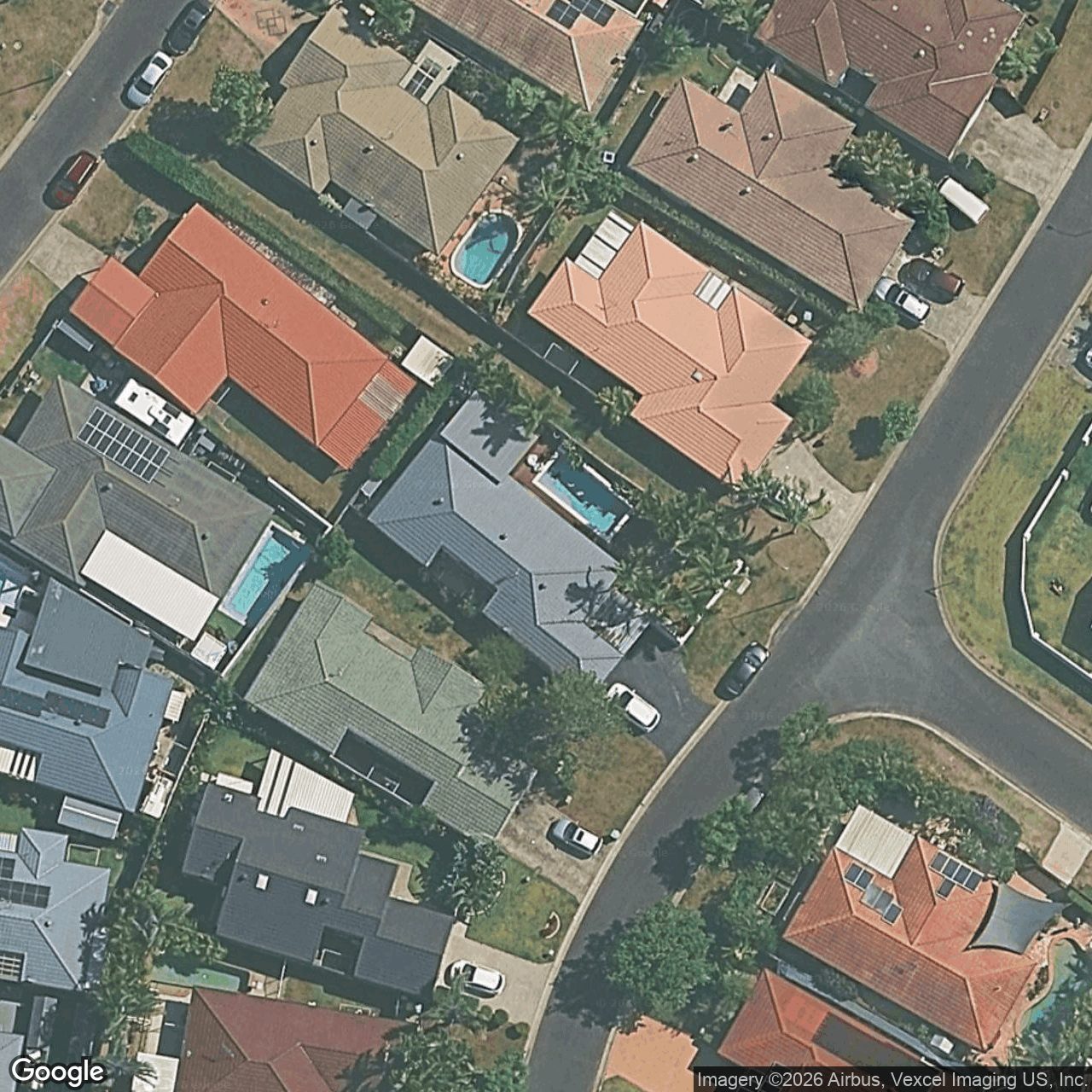 Aerial view of 12 Nozomi Street, Burleigh Waters QLD 4220