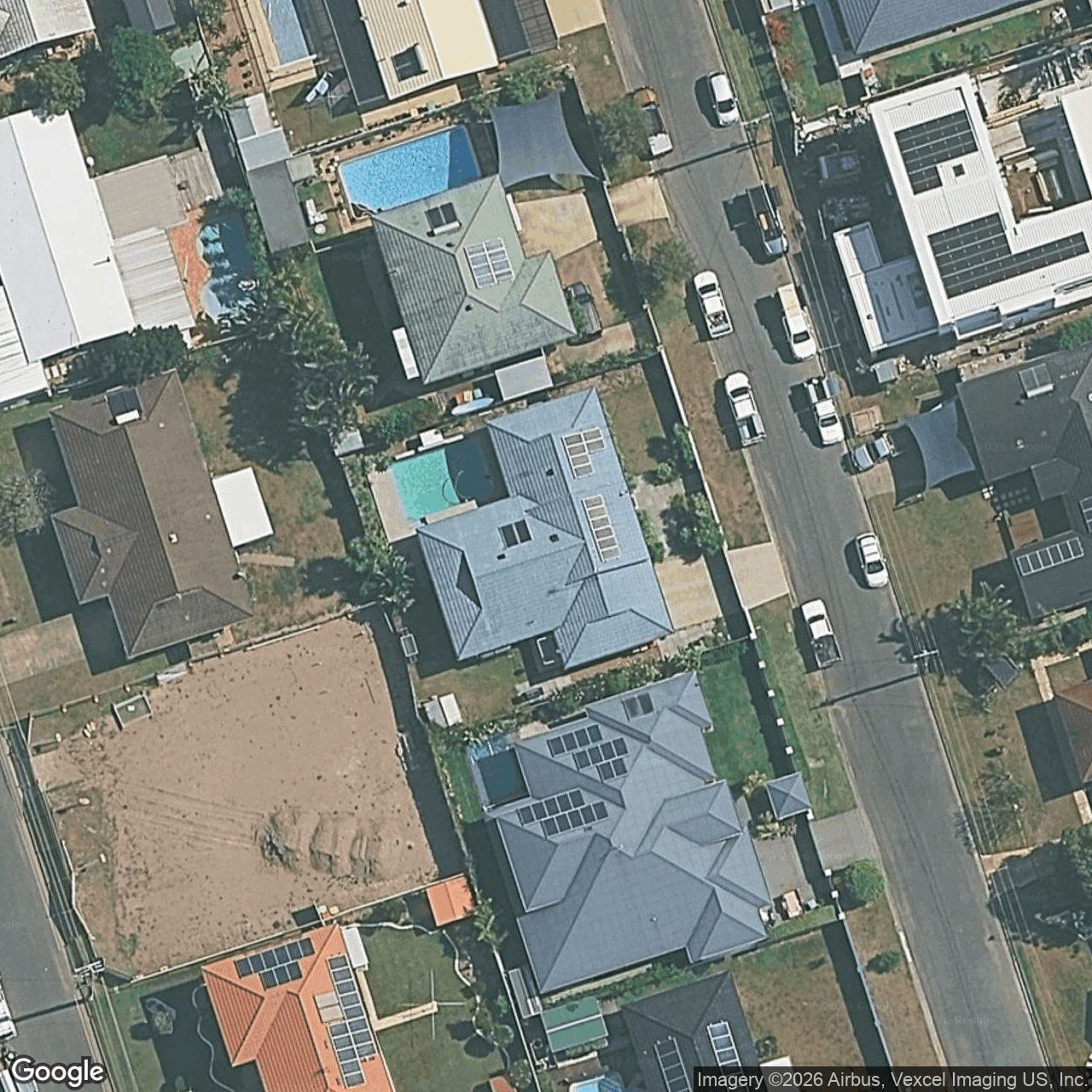 Aerial view of 8 Newstead Street, Burleigh Waters QLD 4220