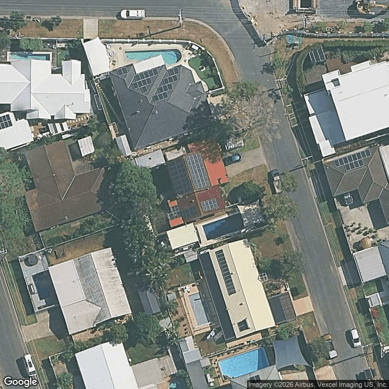 Aerial view of 14 Newstead Street, Burleigh Waters QLD 4220