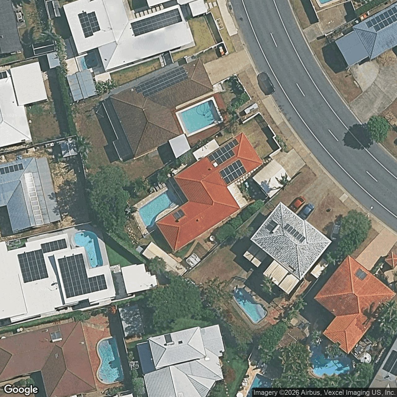 Aerial view of 124 Burleigh Street, Burleigh Waters QLD 4220