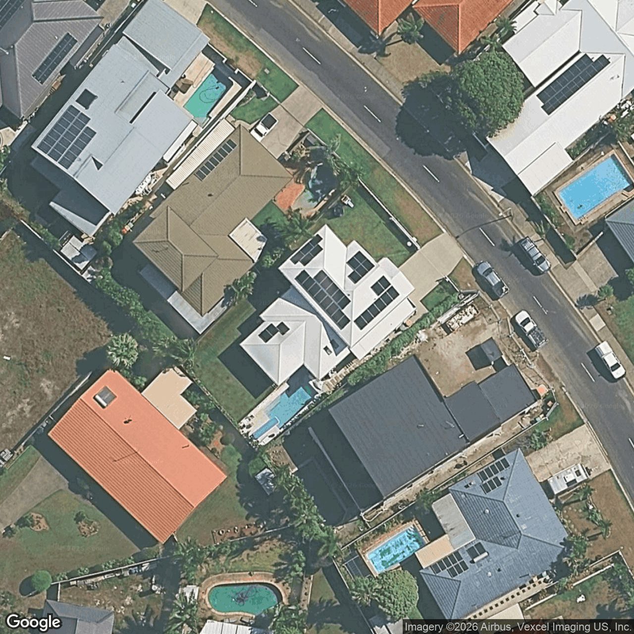 Aerial view of 201 Acanthus Avenue, Burleigh Waters QLD 4220