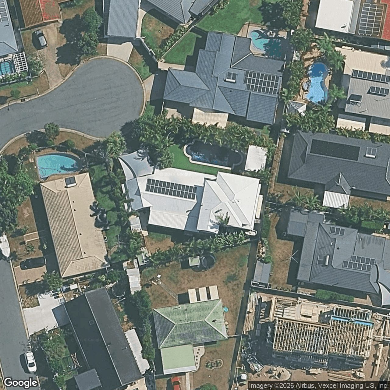Aerial view of 9 Seahawk Crescent, Burleigh Waters QLD 4220