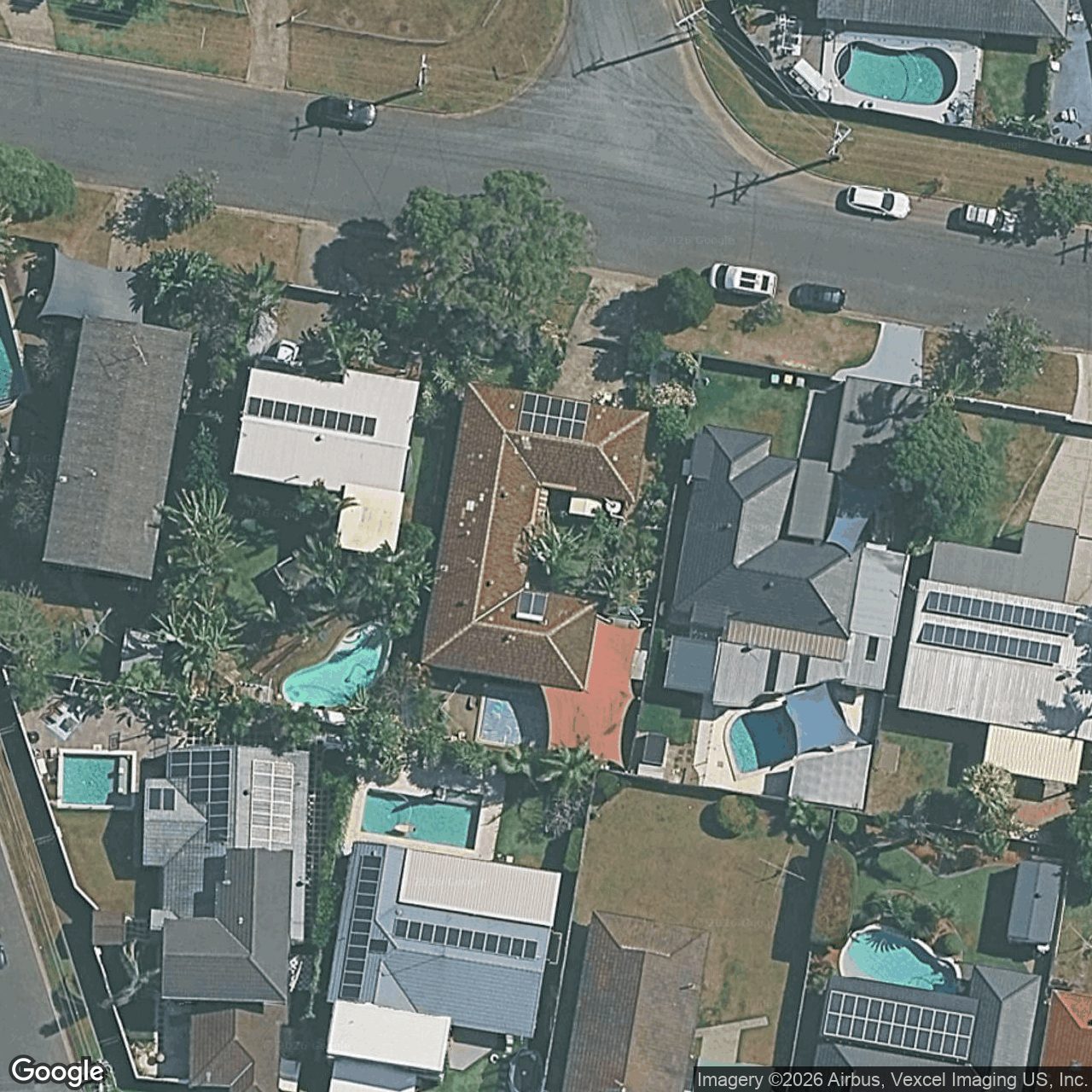 Aerial view of 46 Banksia Broadway, Burleigh Waters QLD 4220