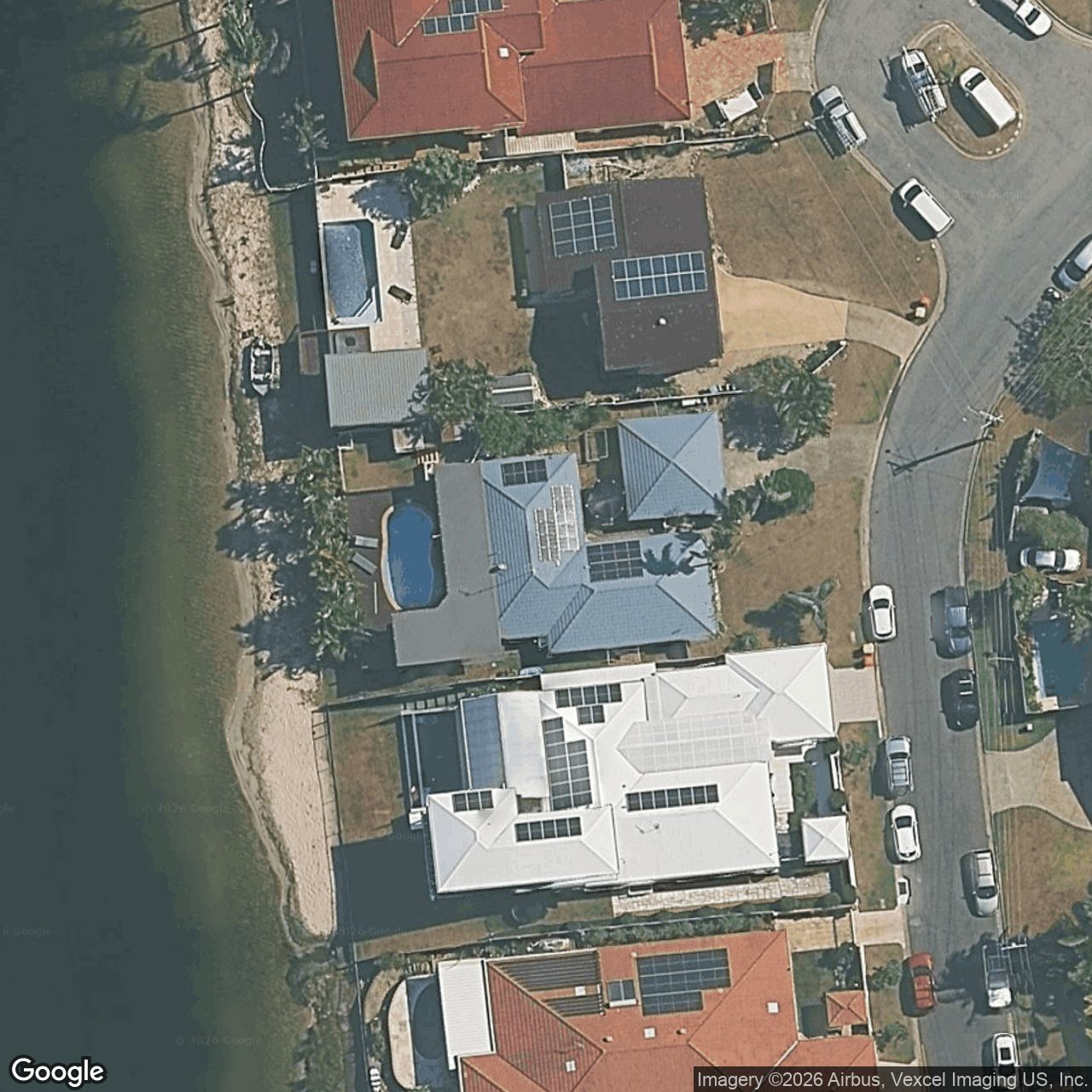Aerial view of 43 Kingfisher Crescent, Burleigh Waters QLD 4220