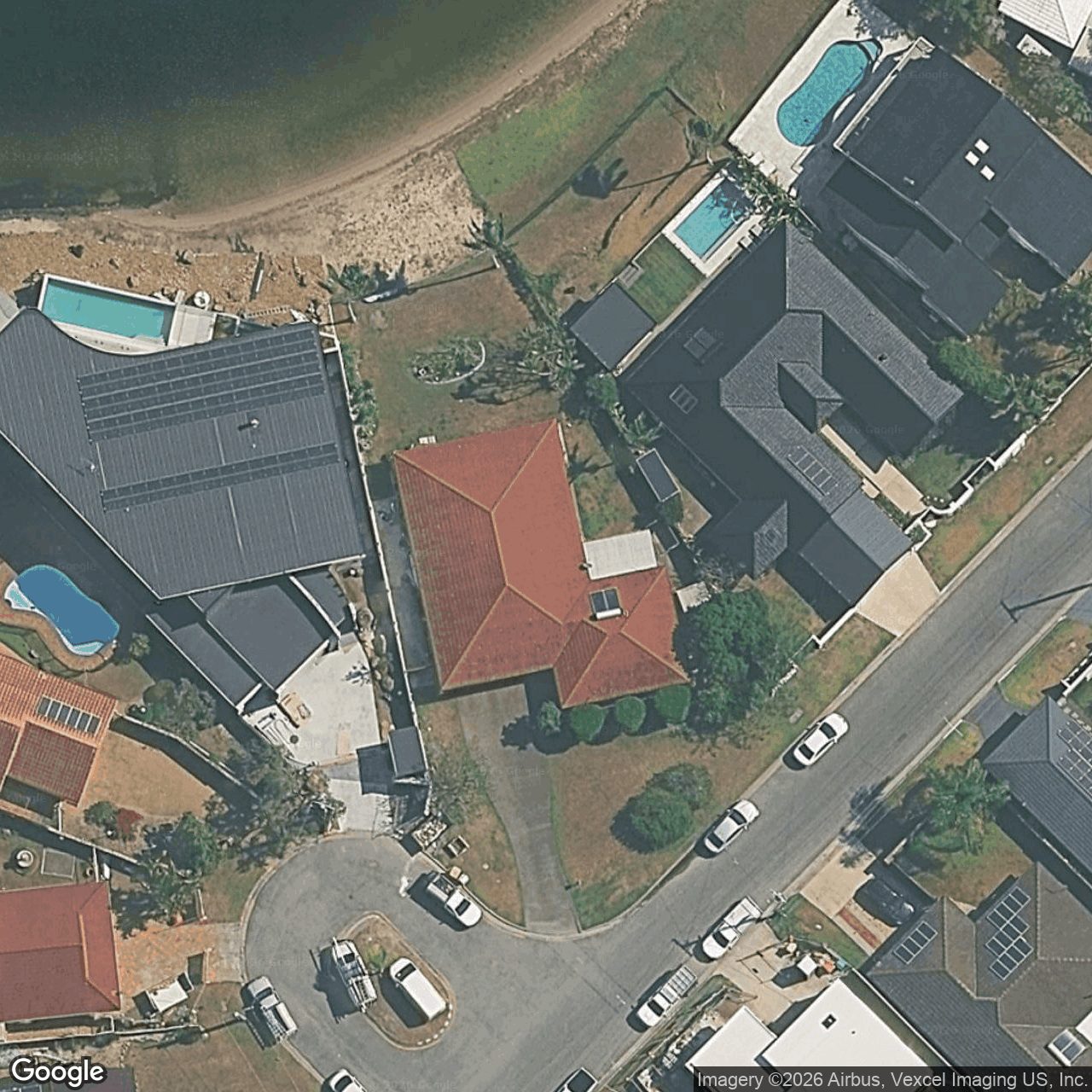 Aerial view of 33 Kingfisher Crescent, Burleigh Waters QLD 4220