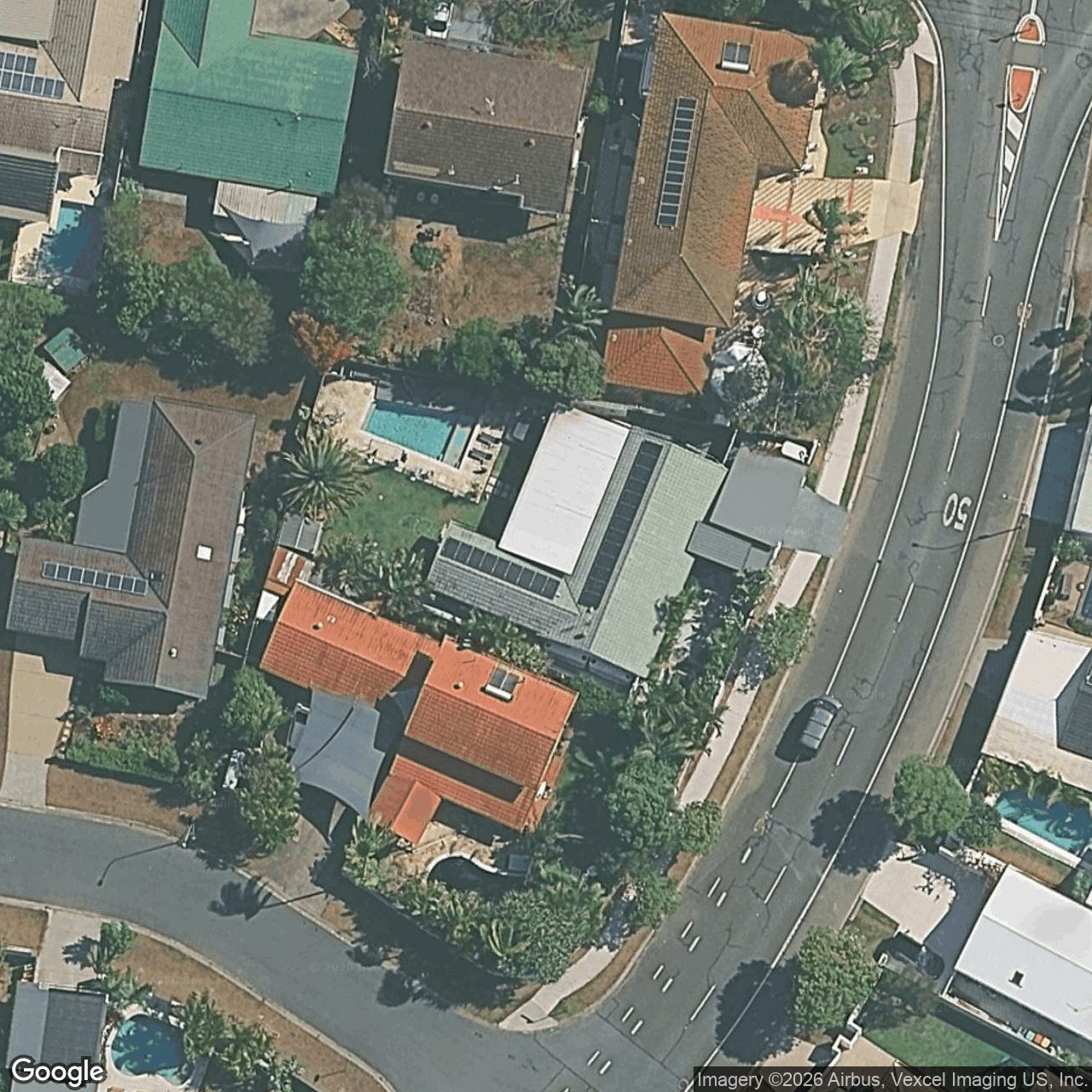Aerial view of 3 Honeyeater Drive, Burleigh Waters QLD 4220