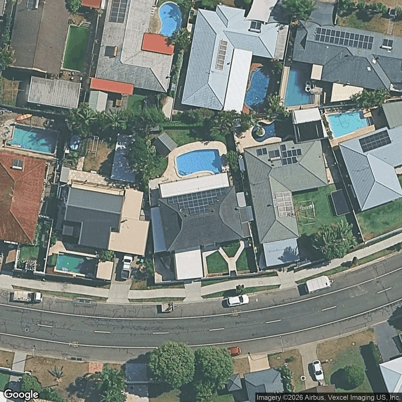 Aerial view of 13 Honeyeater Drive, Burleigh Waters QLD 4220
