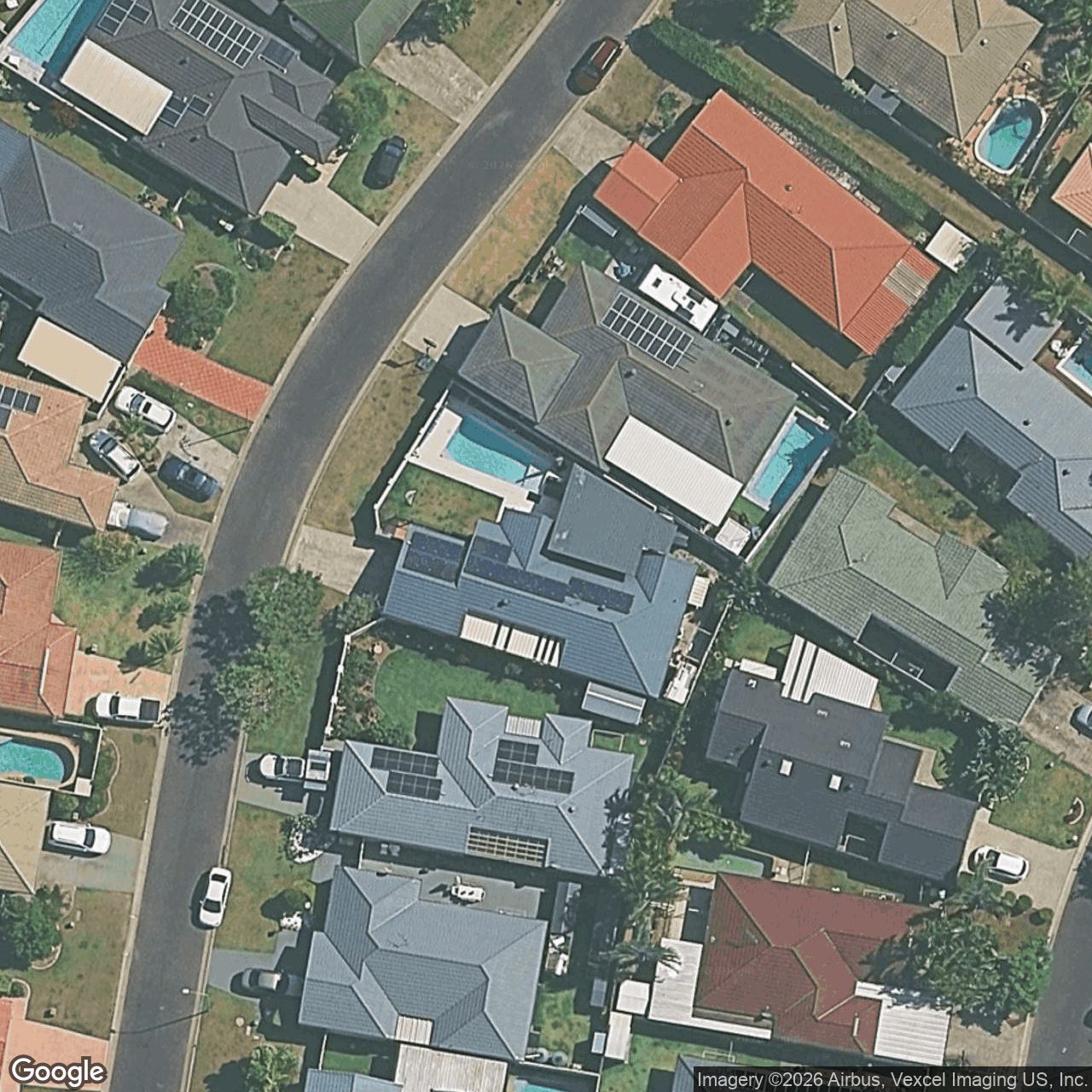 Aerial view of 9 Summerwine Street, Burleigh Waters QLD 4220