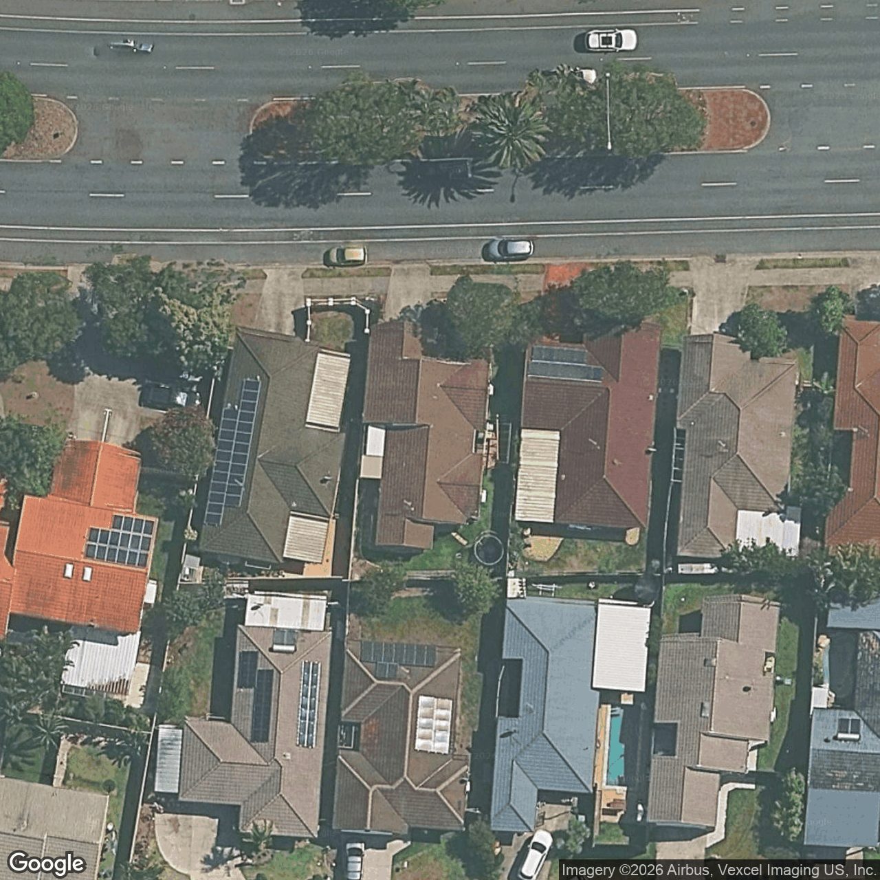 Aerial view of 250 Christine Avenue, Burleigh Waters QLD 4220