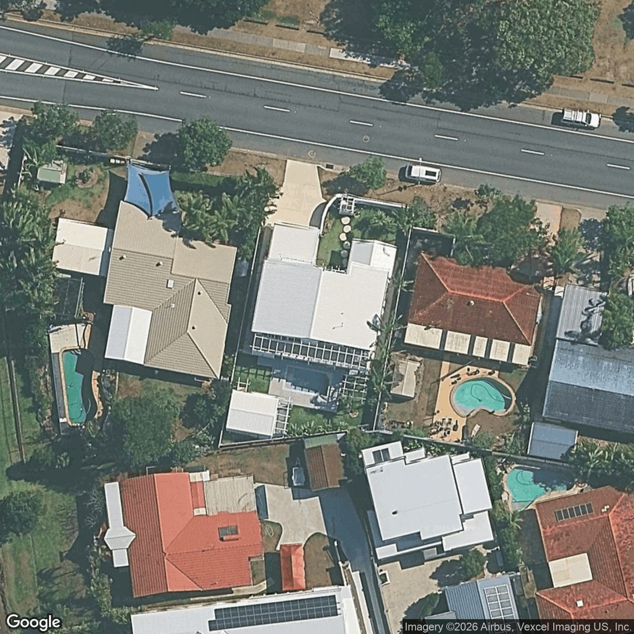 Aerial view of 46 Mountain View Avenue, Burleigh Waters QLD 4220