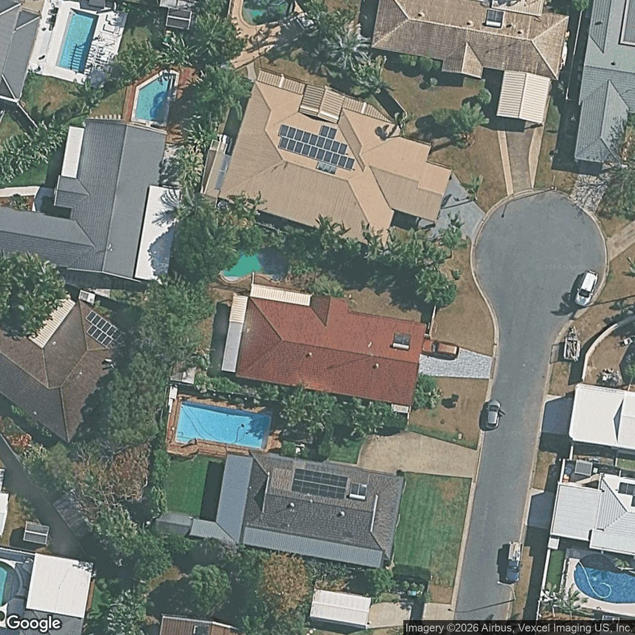 Aerial view of 6 Quail Court, Burleigh Waters QLD 4220