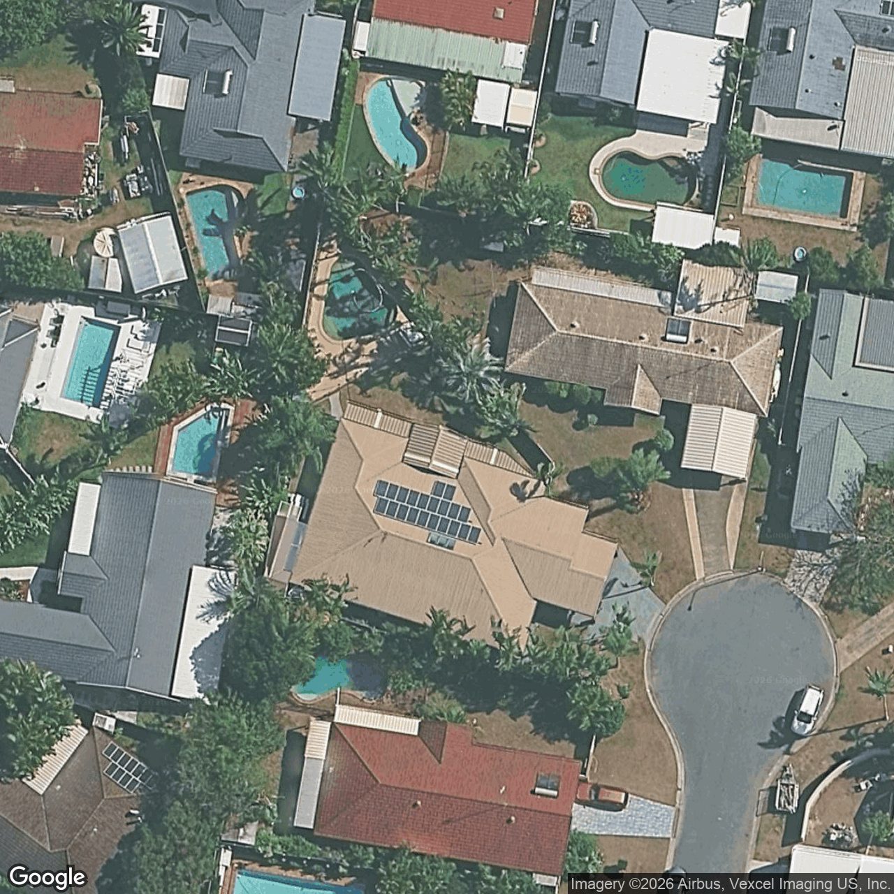 Aerial view of 8 Quail Court, Burleigh Waters QLD 4220