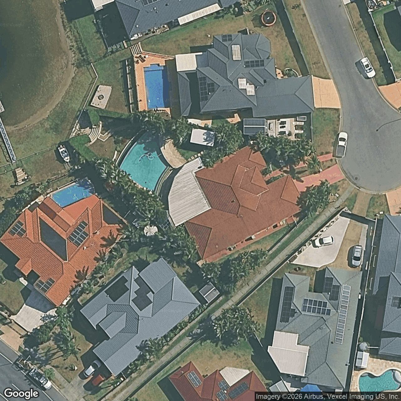 Aerial view of 106 Dipper Drive, Burleigh Waters QLD 4220