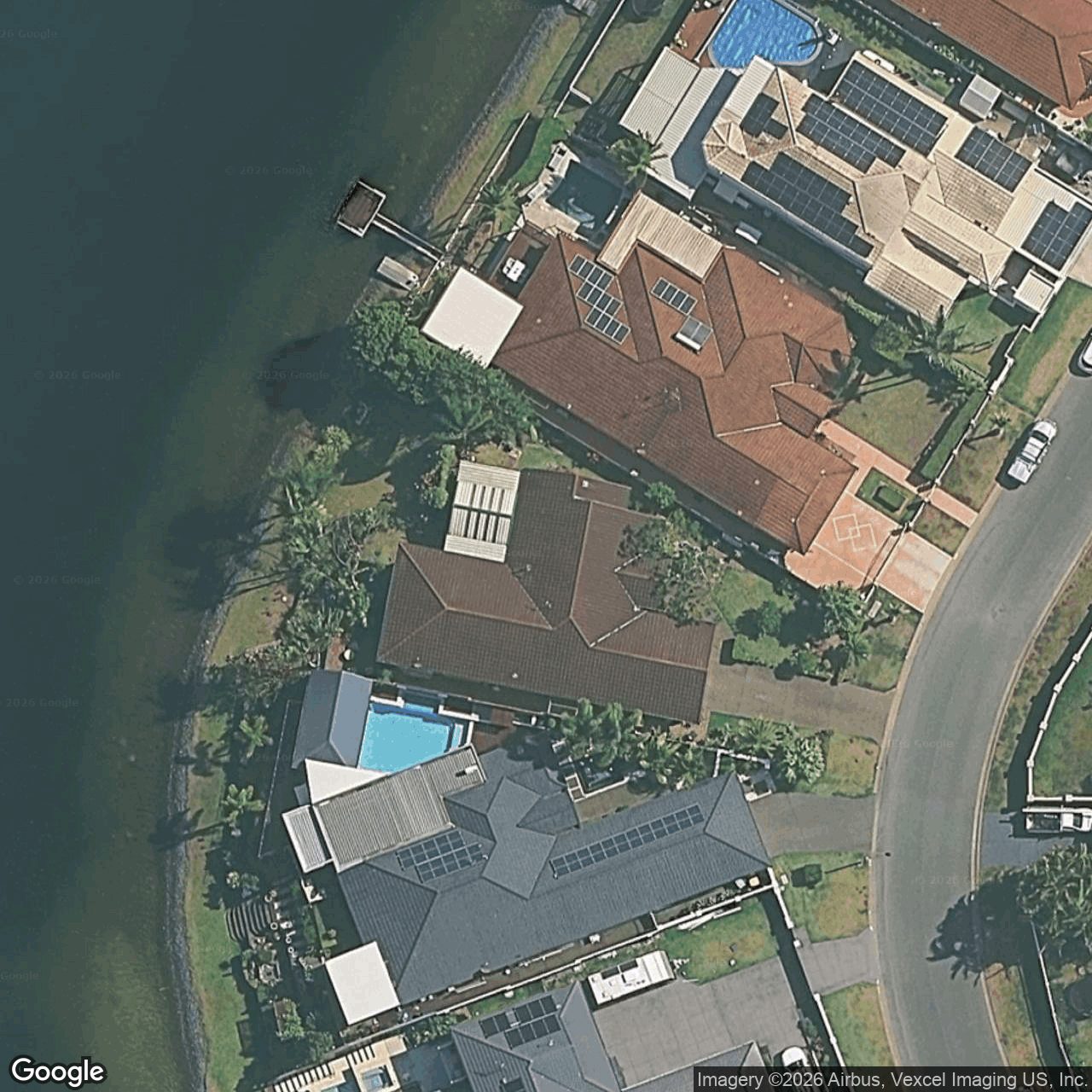 Aerial view of 92 Dipper Drive, Burleigh Waters QLD 4220