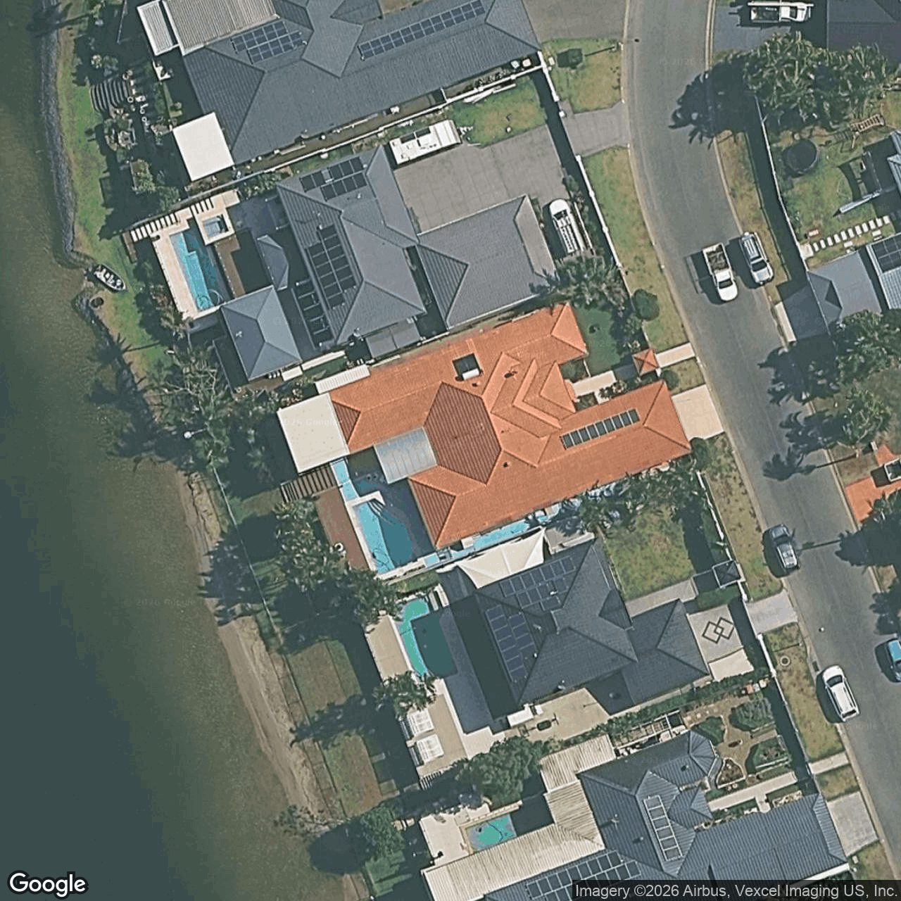 Aerial view of 98 Dipper Drive, Burleigh Waters QLD 4220