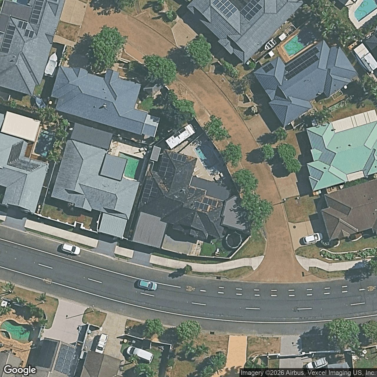 Aerial view of 93 Honeyeater Drive, Burleigh Waters QLD 4220