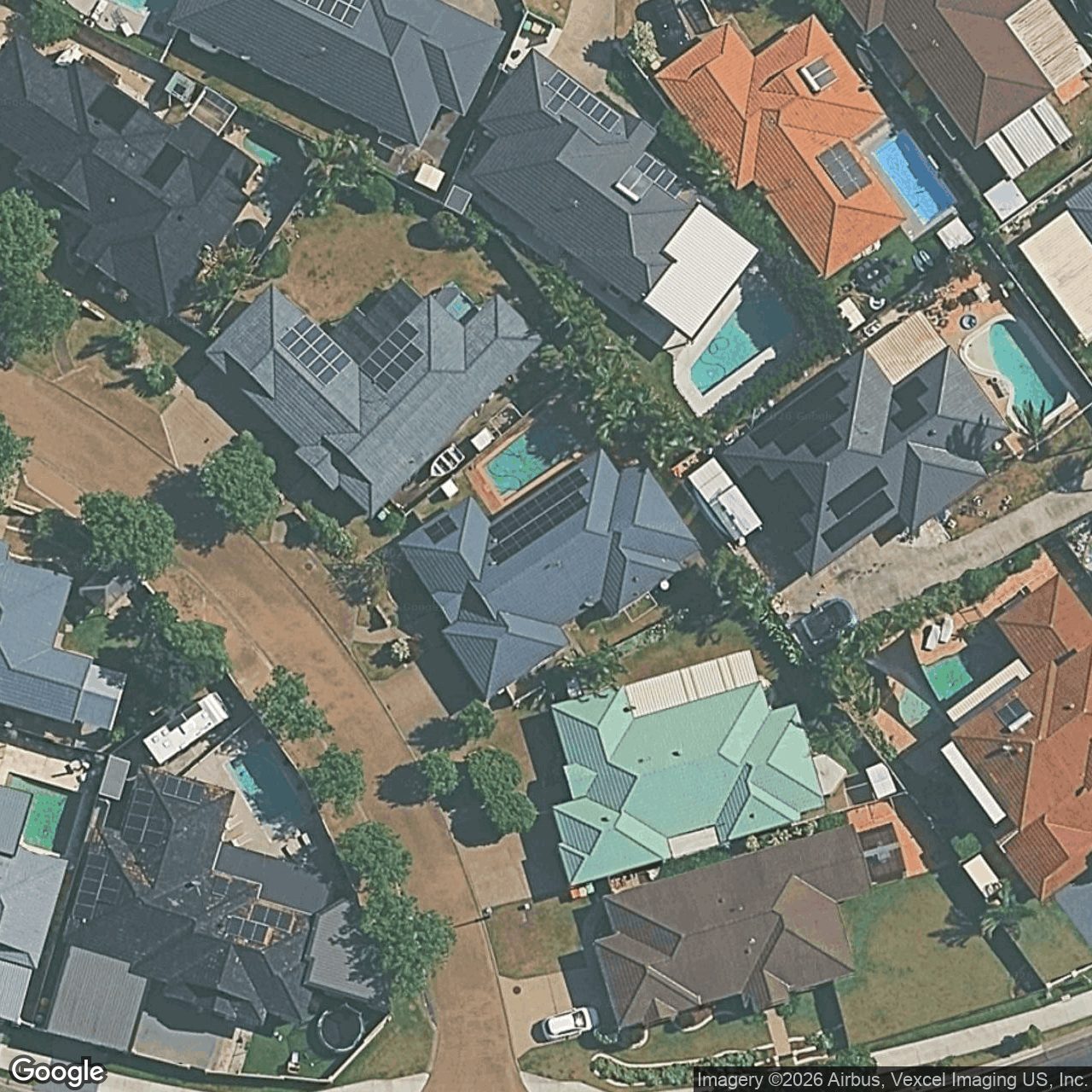 Aerial view of 5 Monarch Place, Burleigh Waters QLD 4220
