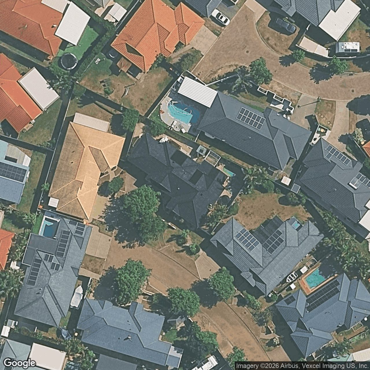 Aerial view of 9 Monarch Place, Burleigh Waters QLD 4220