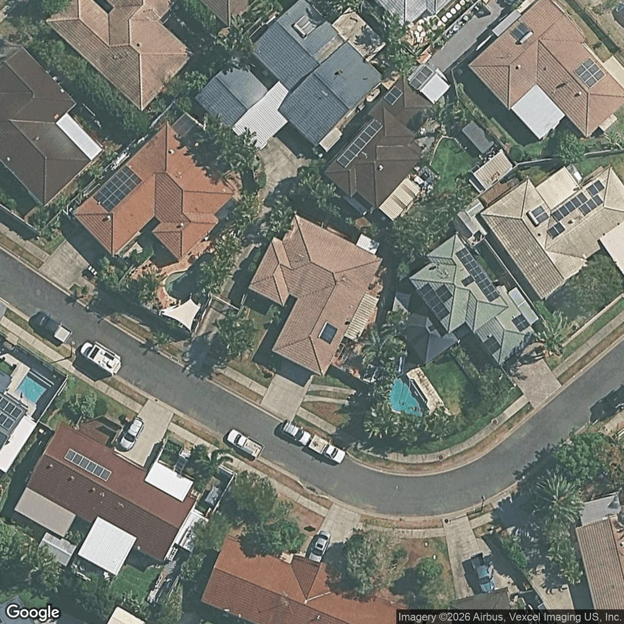 Aerial view of 13 Styer Circuit, Burleigh Waters QLD 4220