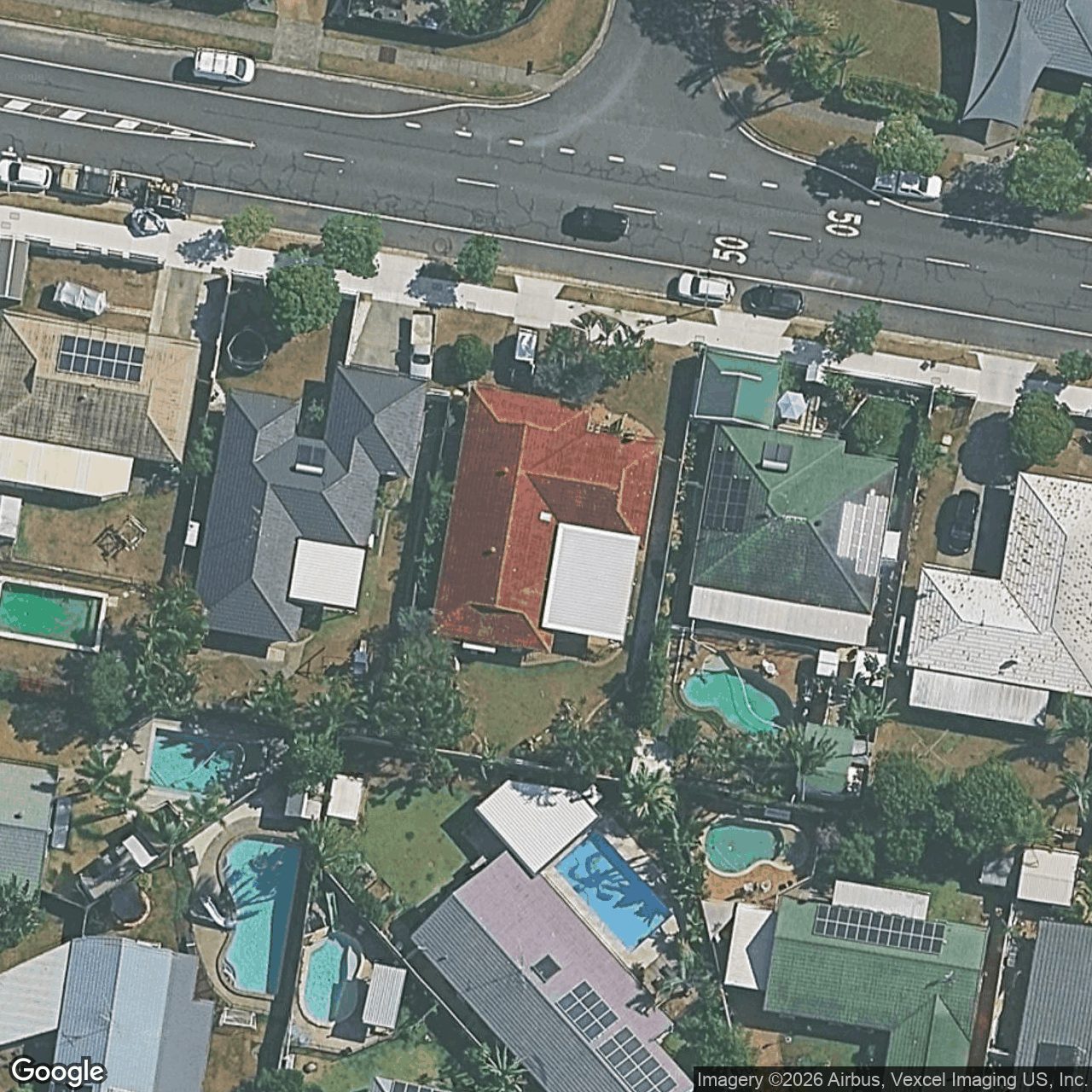 Aerial view of 90 Mountain View Avenue, Burleigh Waters QLD 4220