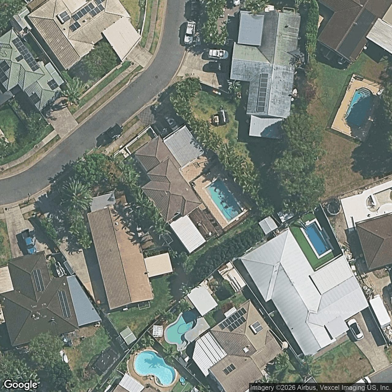 Aerial view of 16 Styer Circuit, Burleigh Waters QLD 4220