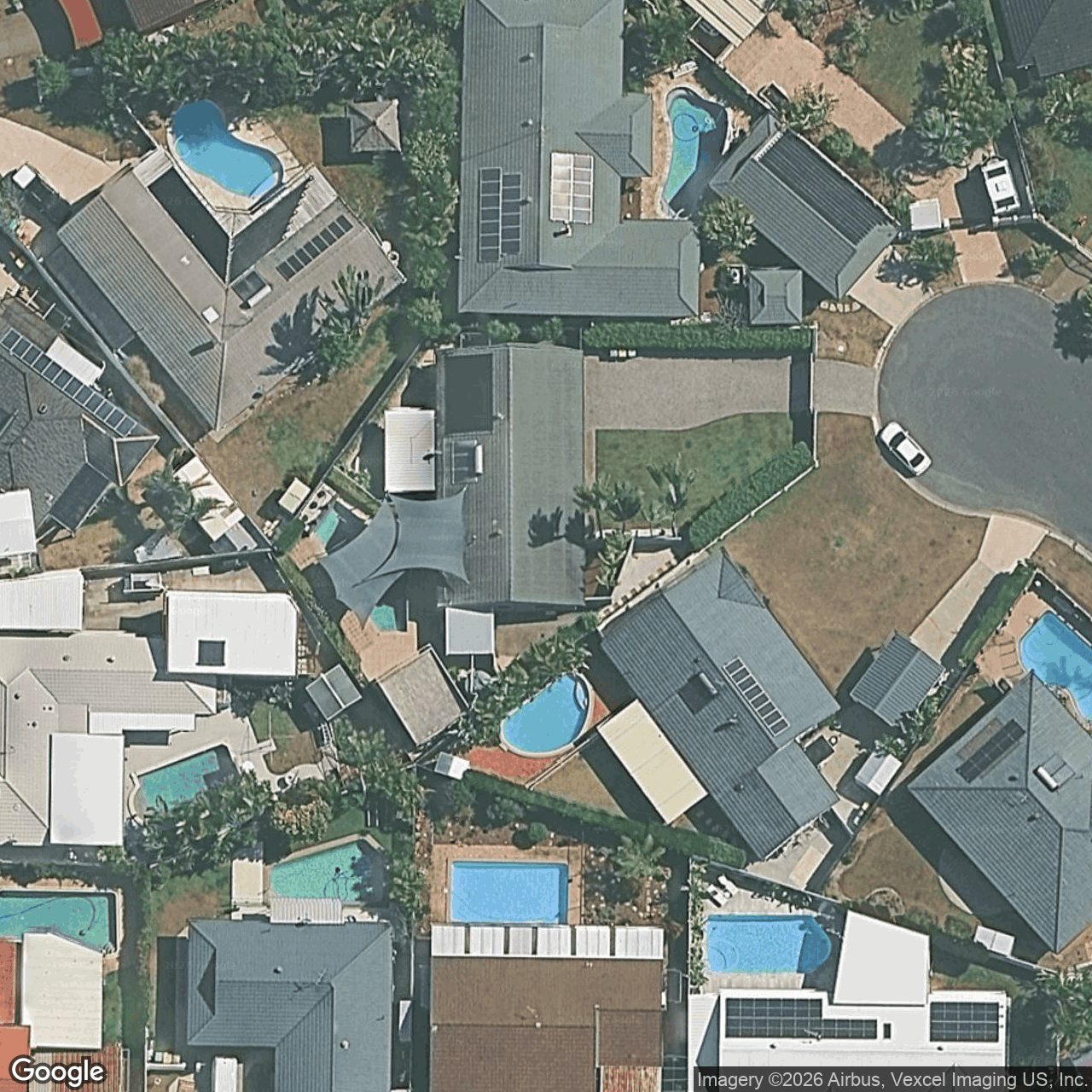 Aerial view of 8 Comet Court, Burleigh Waters QLD 4220