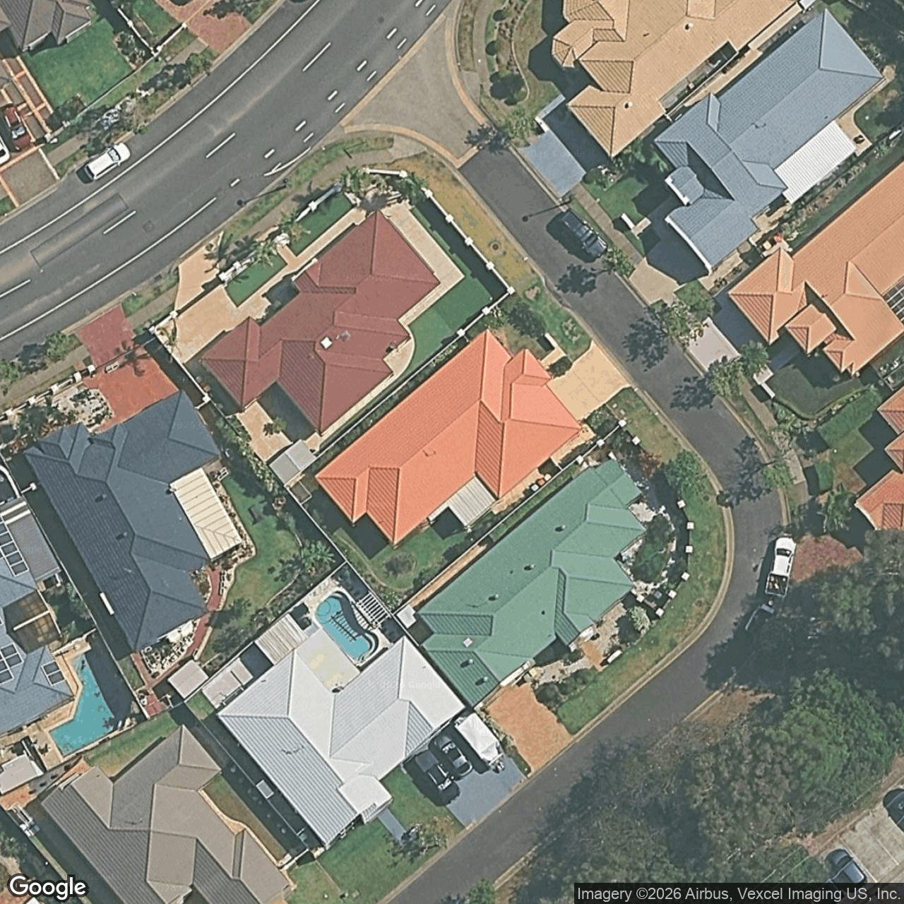 Aerial view of 28 Stingray Crescent, Burleigh Waters QLD 4220
