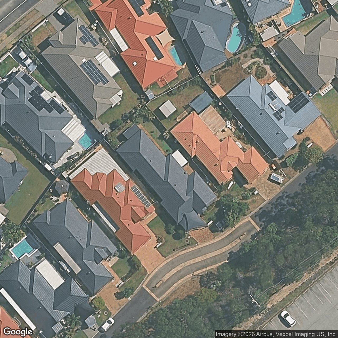 Aerial view of 16 Stingray Crescent, Burleigh Waters QLD 4220