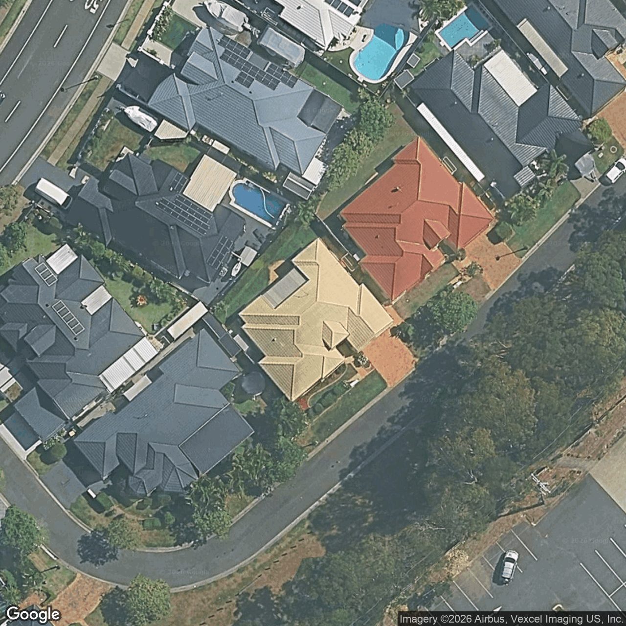 Aerial view of 6 Stingray Crescent, Burleigh Waters QLD 4220