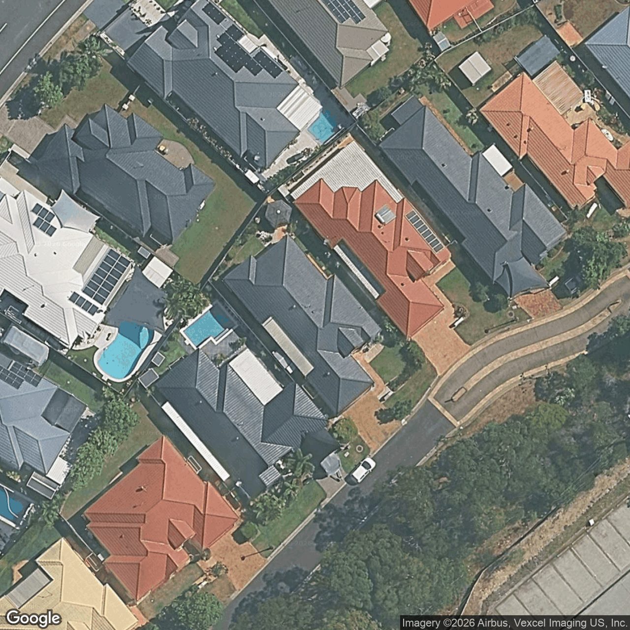 Aerial view of 12 Stingray Crescent, Burleigh Waters QLD 4220