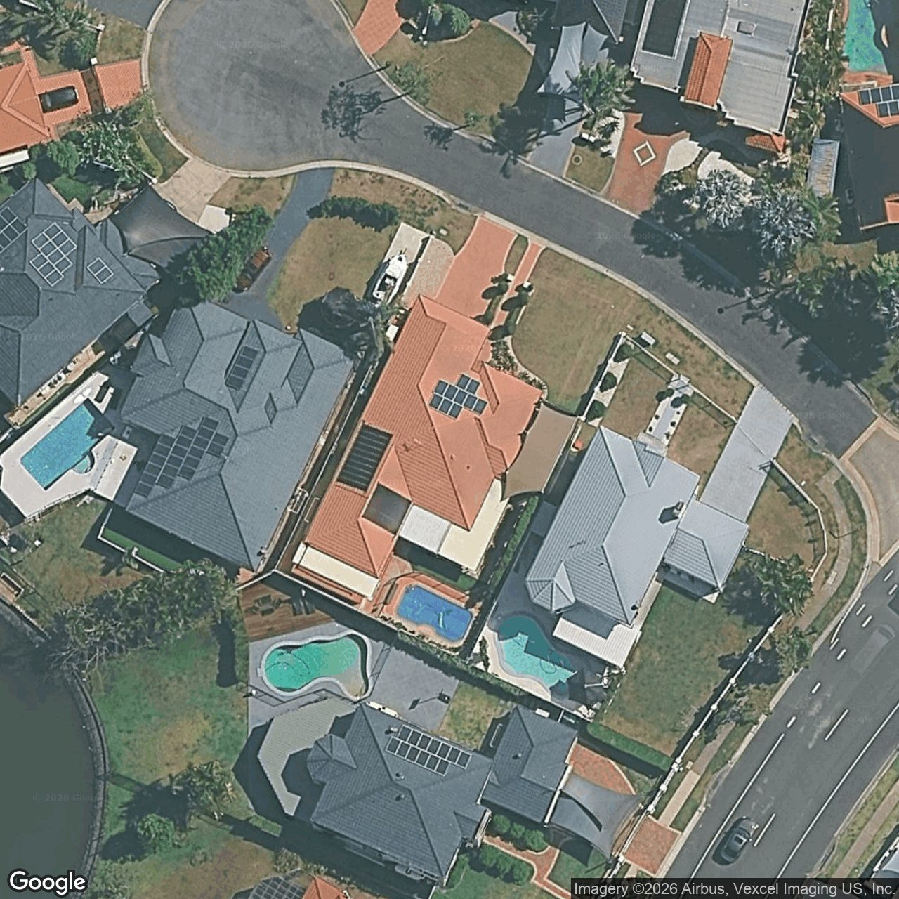 Aerial view of 4 Crozet Court, Burleigh Waters QLD 4220