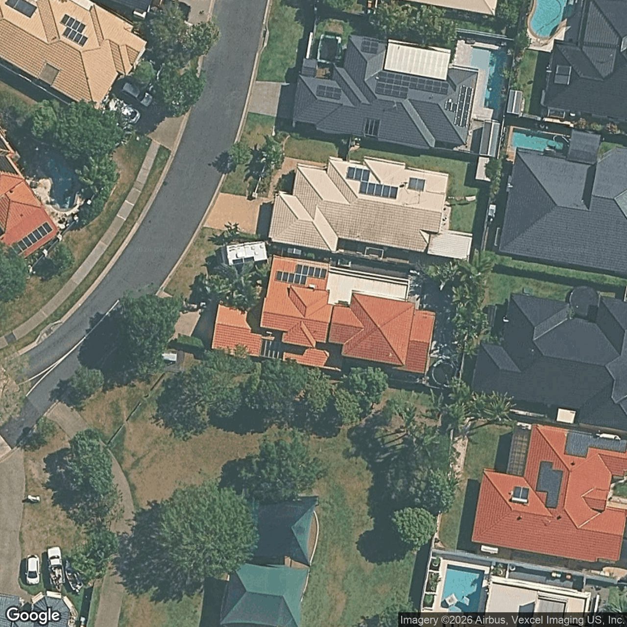 Aerial view of 135 Harrier Drive, Burleigh Waters QLD 4220