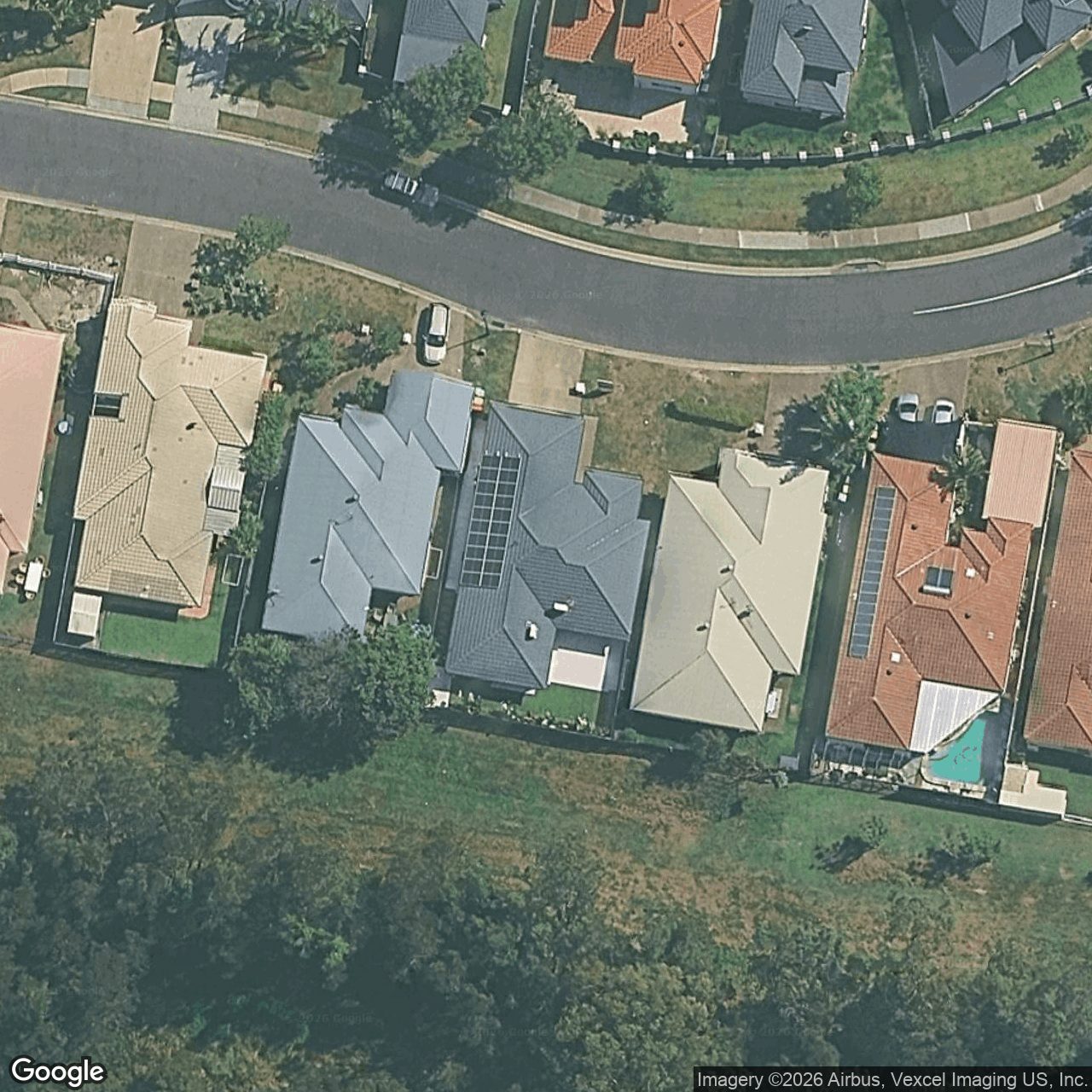 Aerial view of 125 Harrier Drive, Burleigh Waters QLD 4220