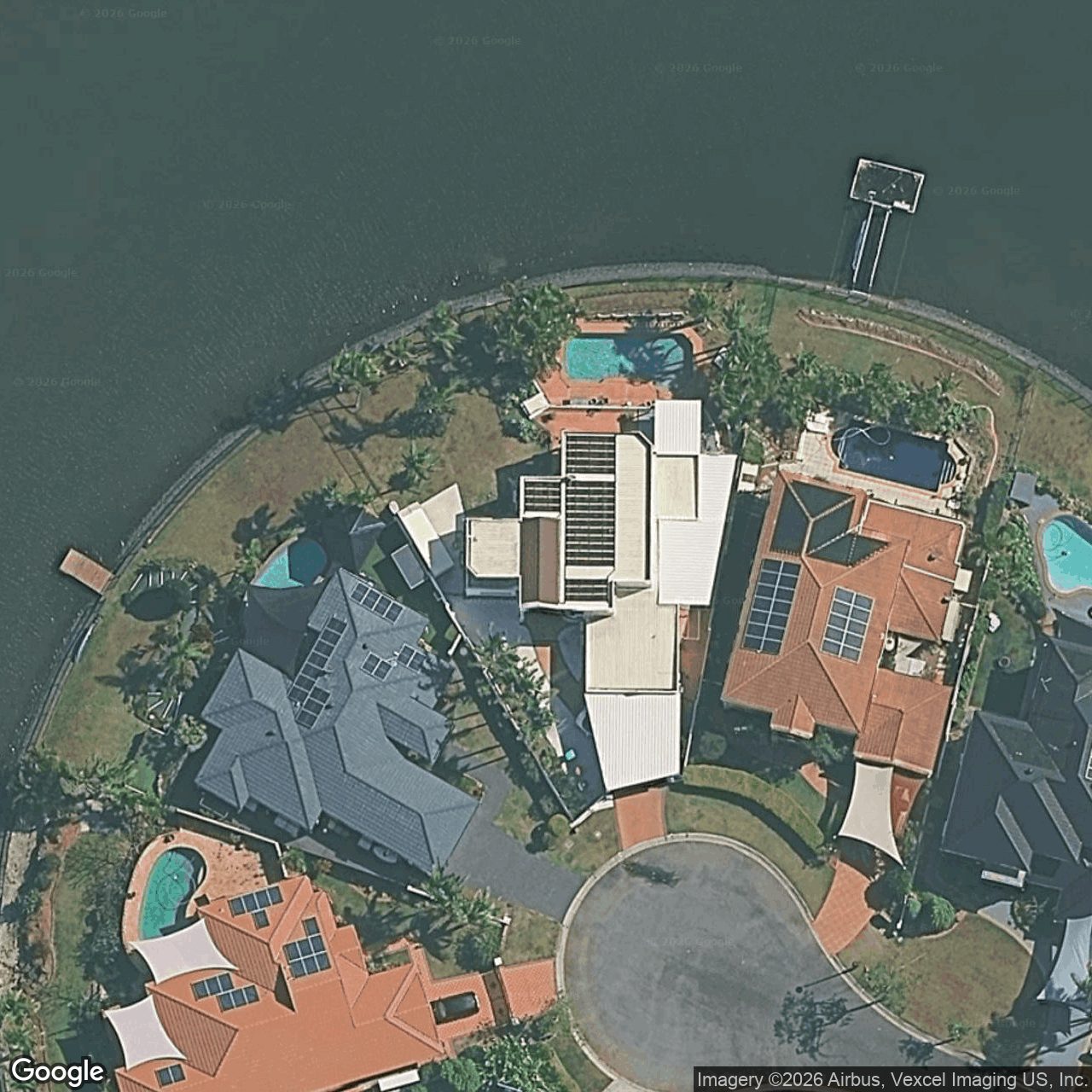 Aerial view of 9 Crozet Court, Burleigh Waters QLD 4220