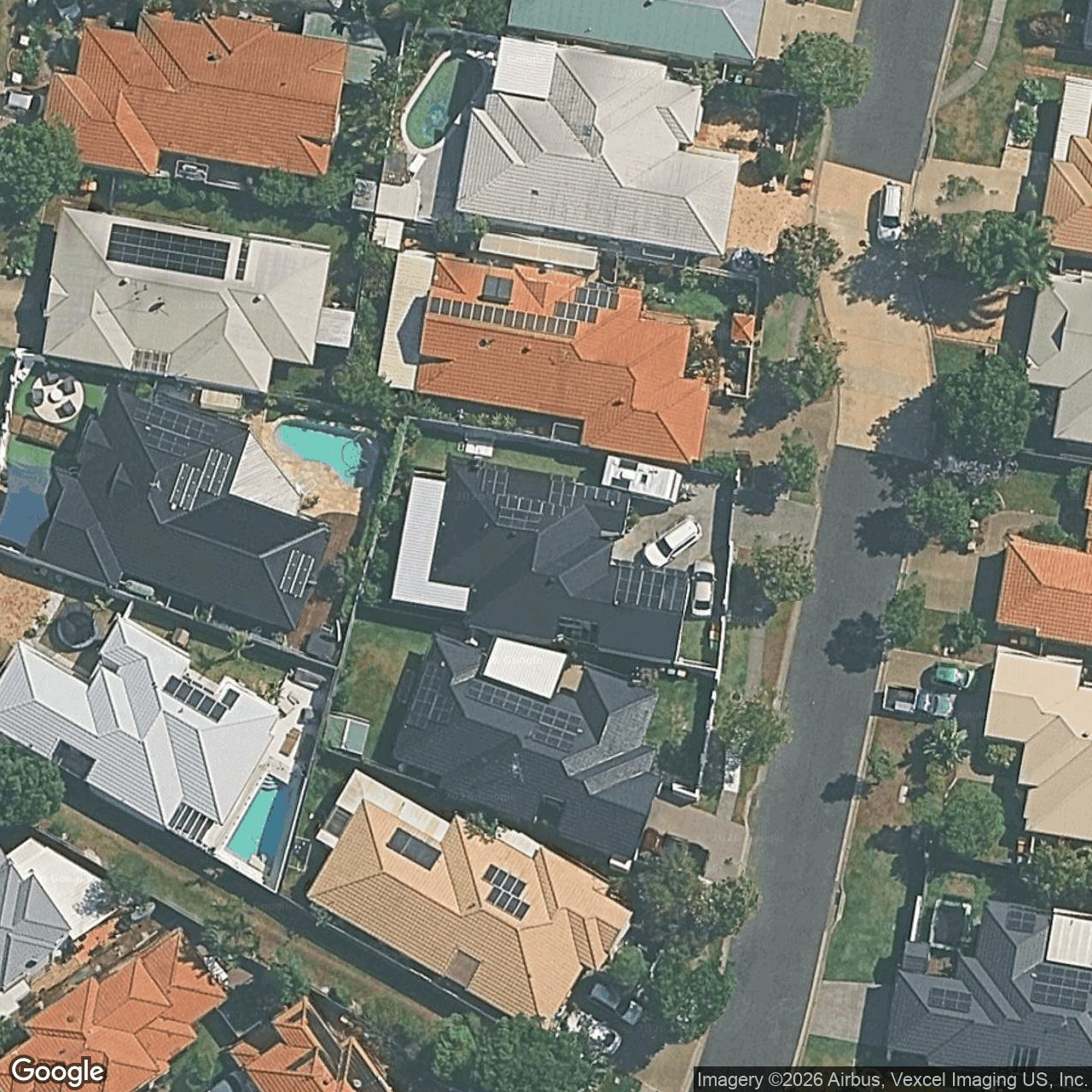 Aerial view of 126 Harrier Drive, Burleigh Waters QLD 4220