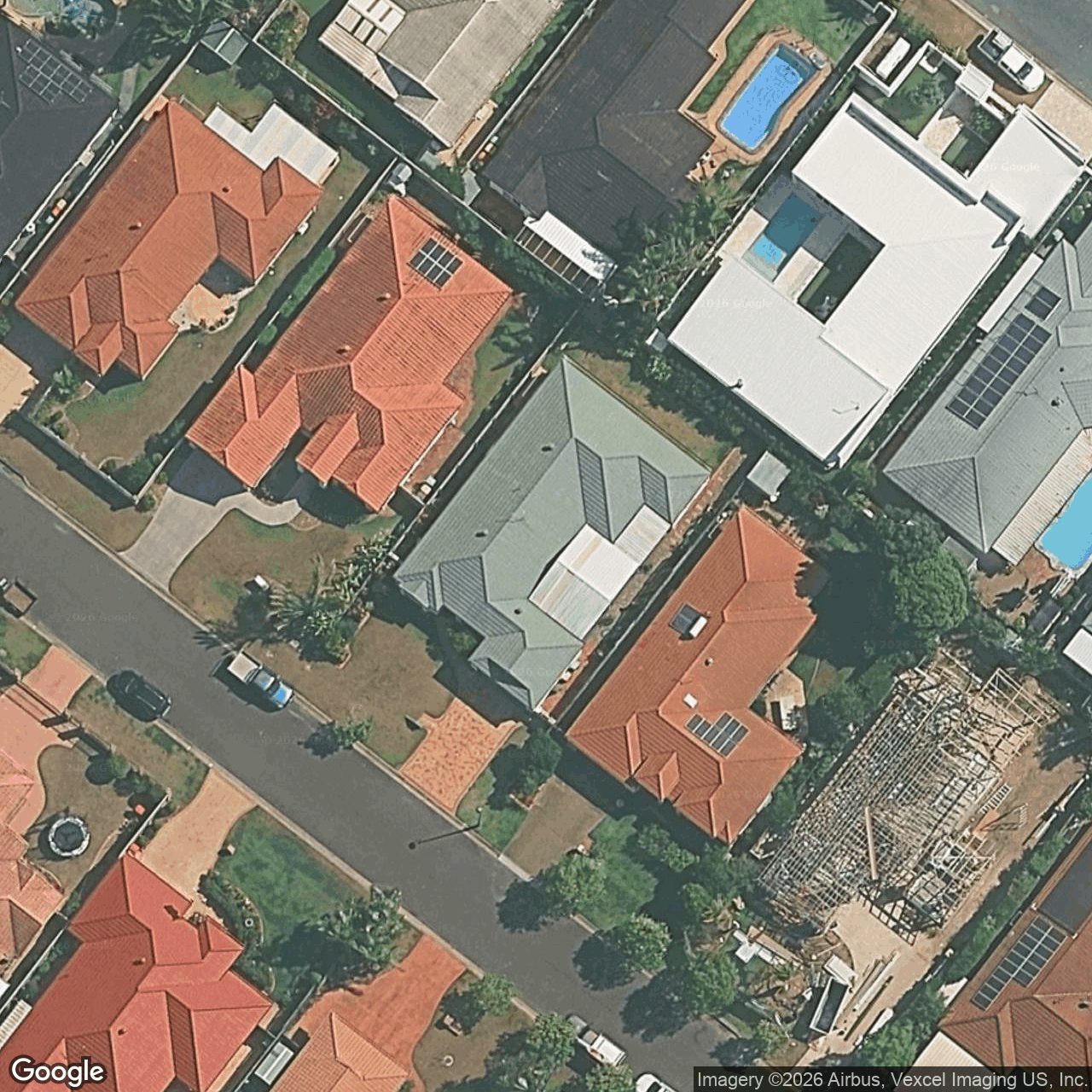 Aerial view of 39 Nuthatch Street, Burleigh Waters QLD 4220