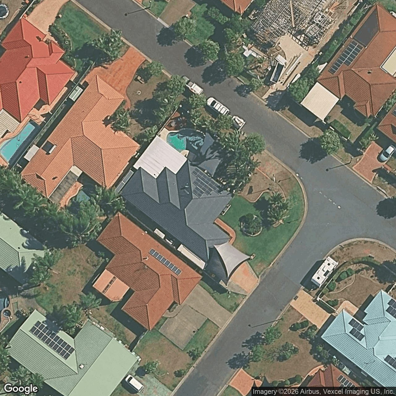 Aerial view of 20 Goldfinch Avenue, Burleigh Waters QLD 4220