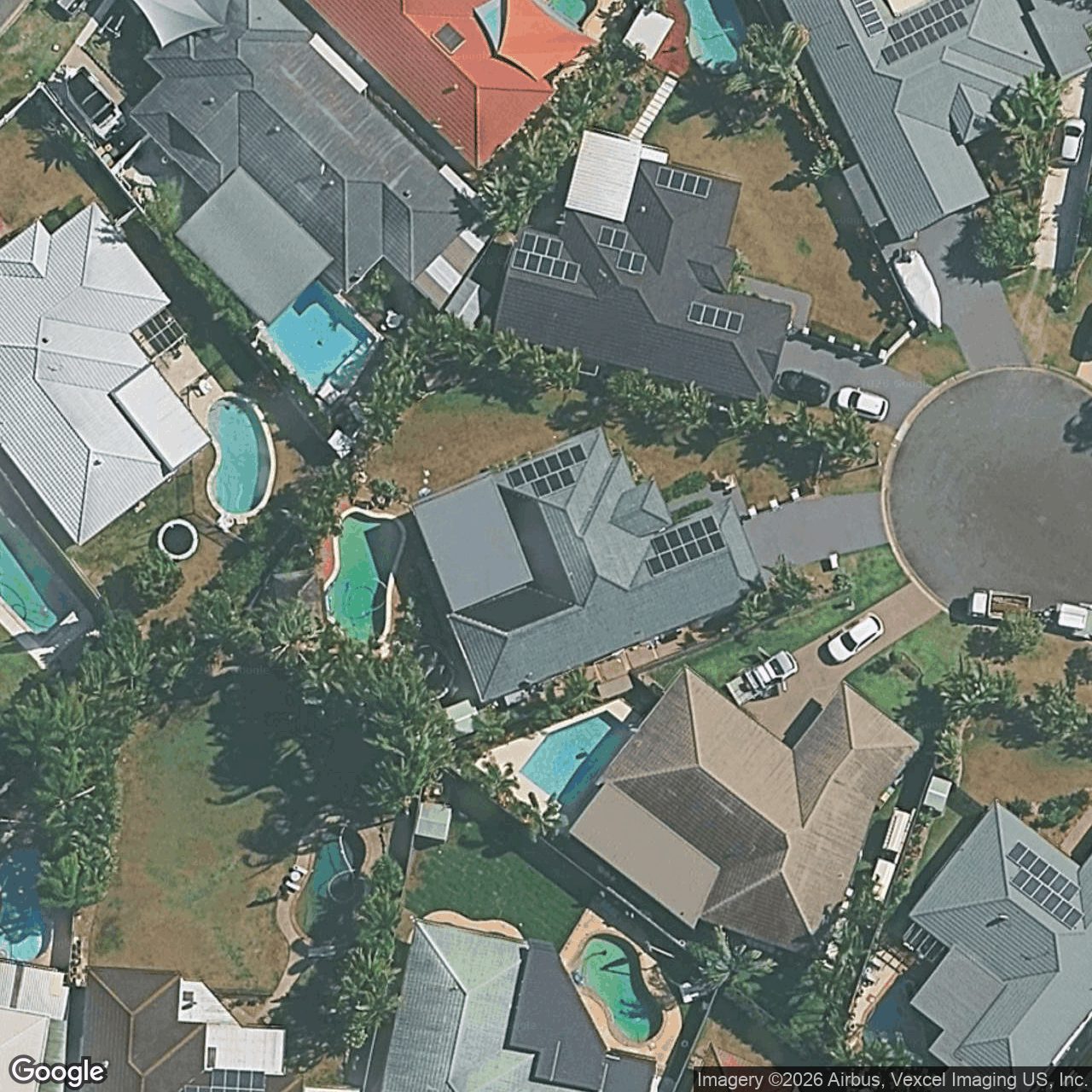 Aerial view of 38 Nuthatch Street, Burleigh Waters QLD 4220
