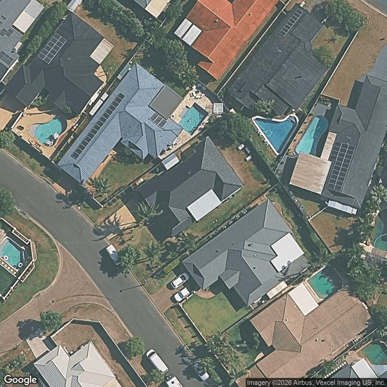 Aerial view of 9 Nuthatch Street, Burleigh Waters QLD 4220