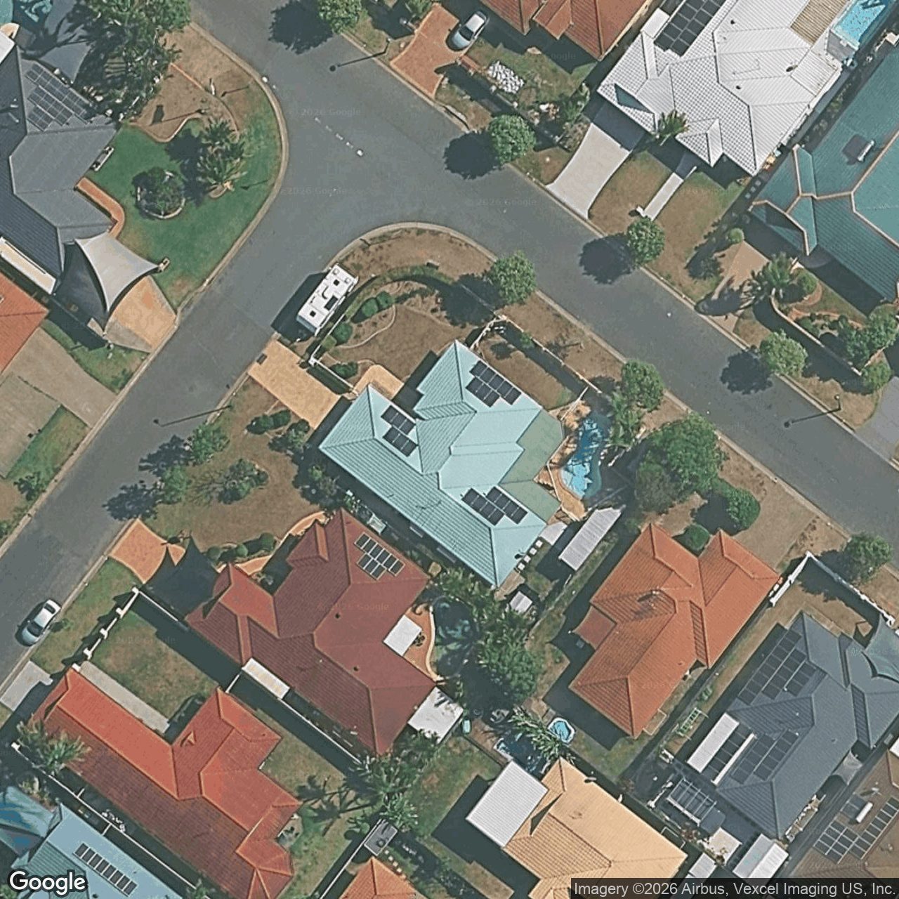 Aerial view of 19 Goldfinch Avenue, Burleigh Waters QLD 4220