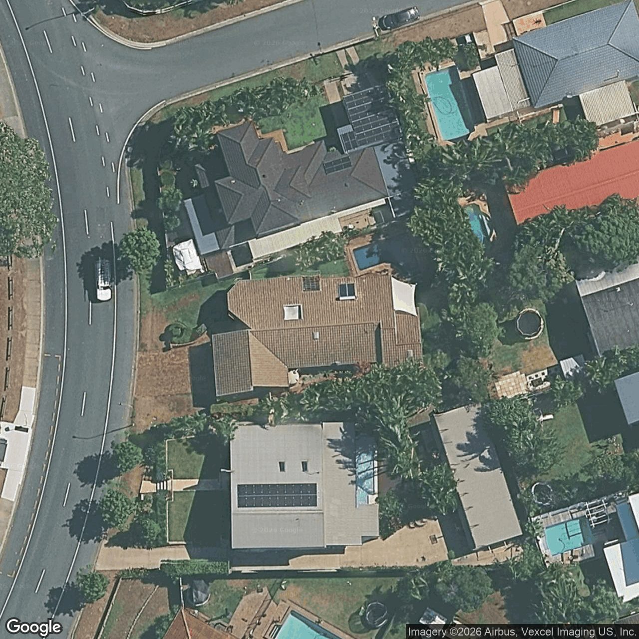 Aerial view of 163 Burleigh Street, Burleigh Waters QLD 4220